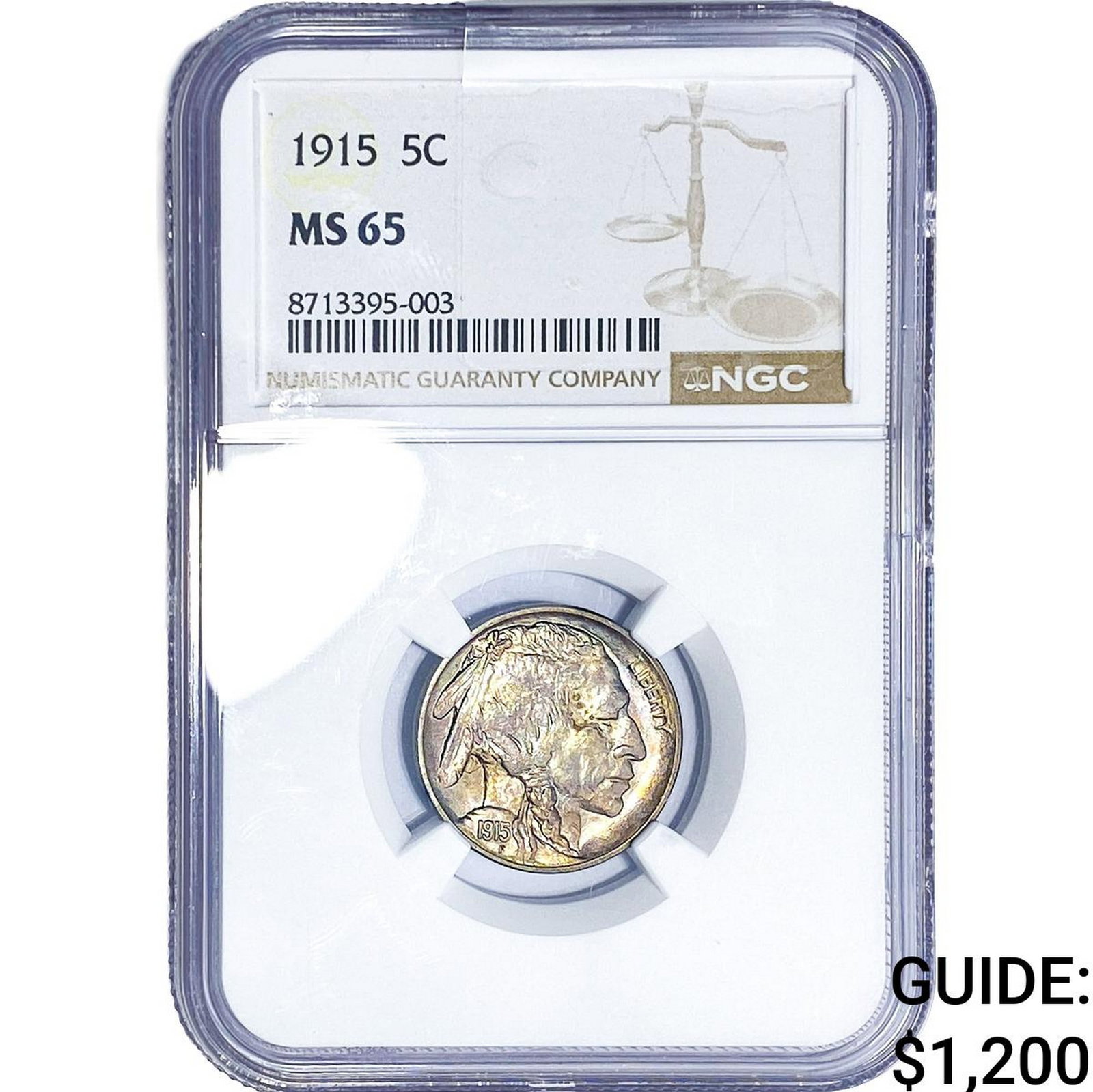 1915 Buffalo Nickel NGC MS65: 1915 Buffalo Nickel NGC MS65