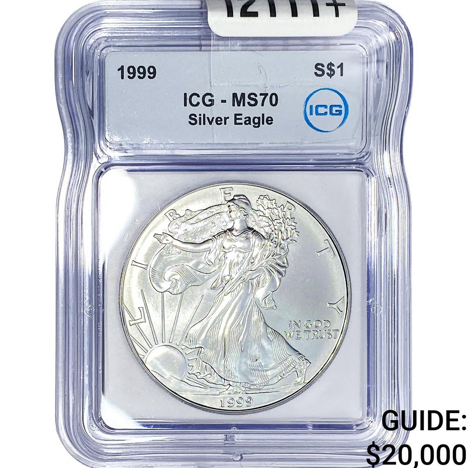 1999 Silver Eagle ICG MS70: 1999 Silver Eagle ICG MS70