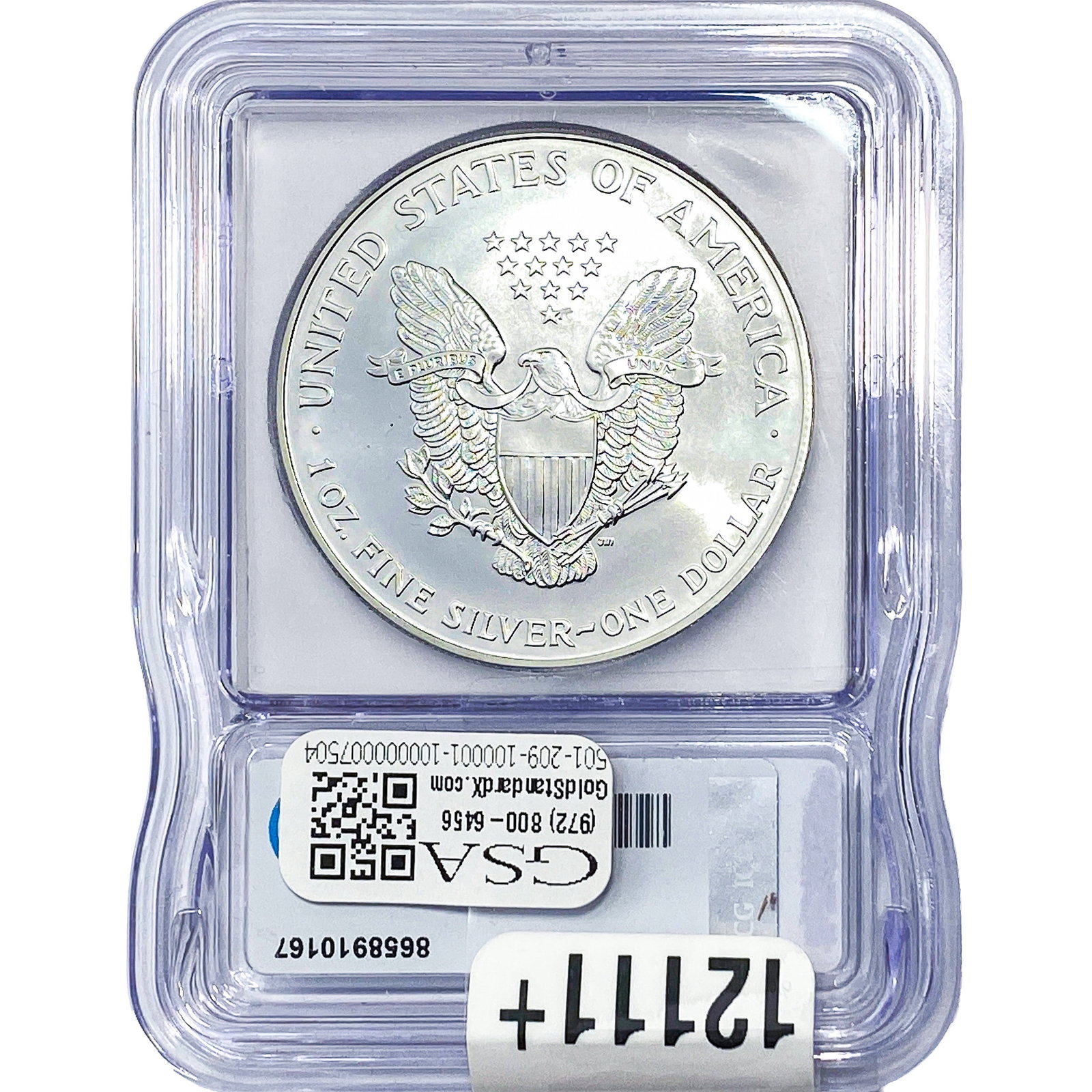 1999 Silver Eagle ICG MS70 - 2