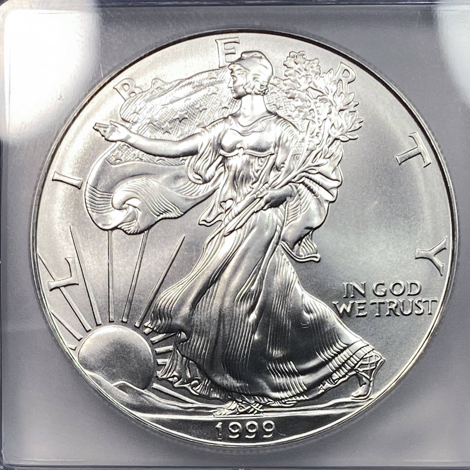 1999 Silver Eagle ICG MS70 - 3