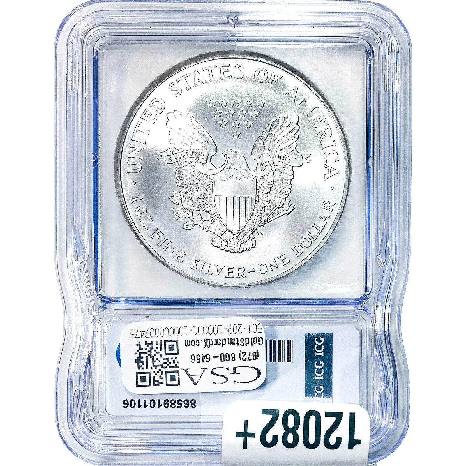 1999 Silver Eagle ICG MS70 - 2