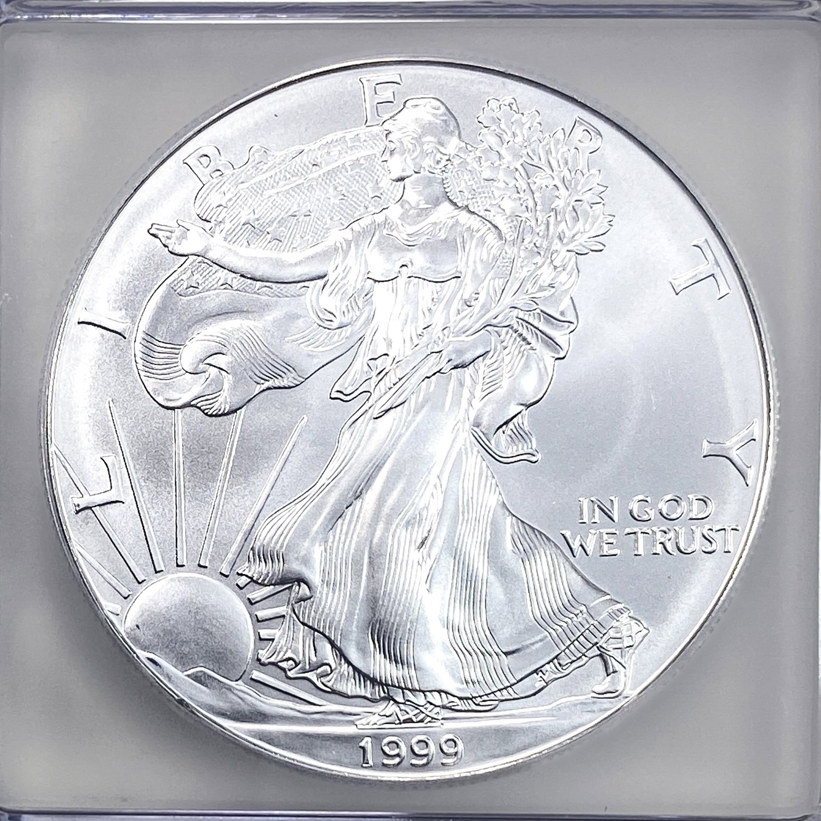 1999 Silver Eagle ICG MS70 - 3