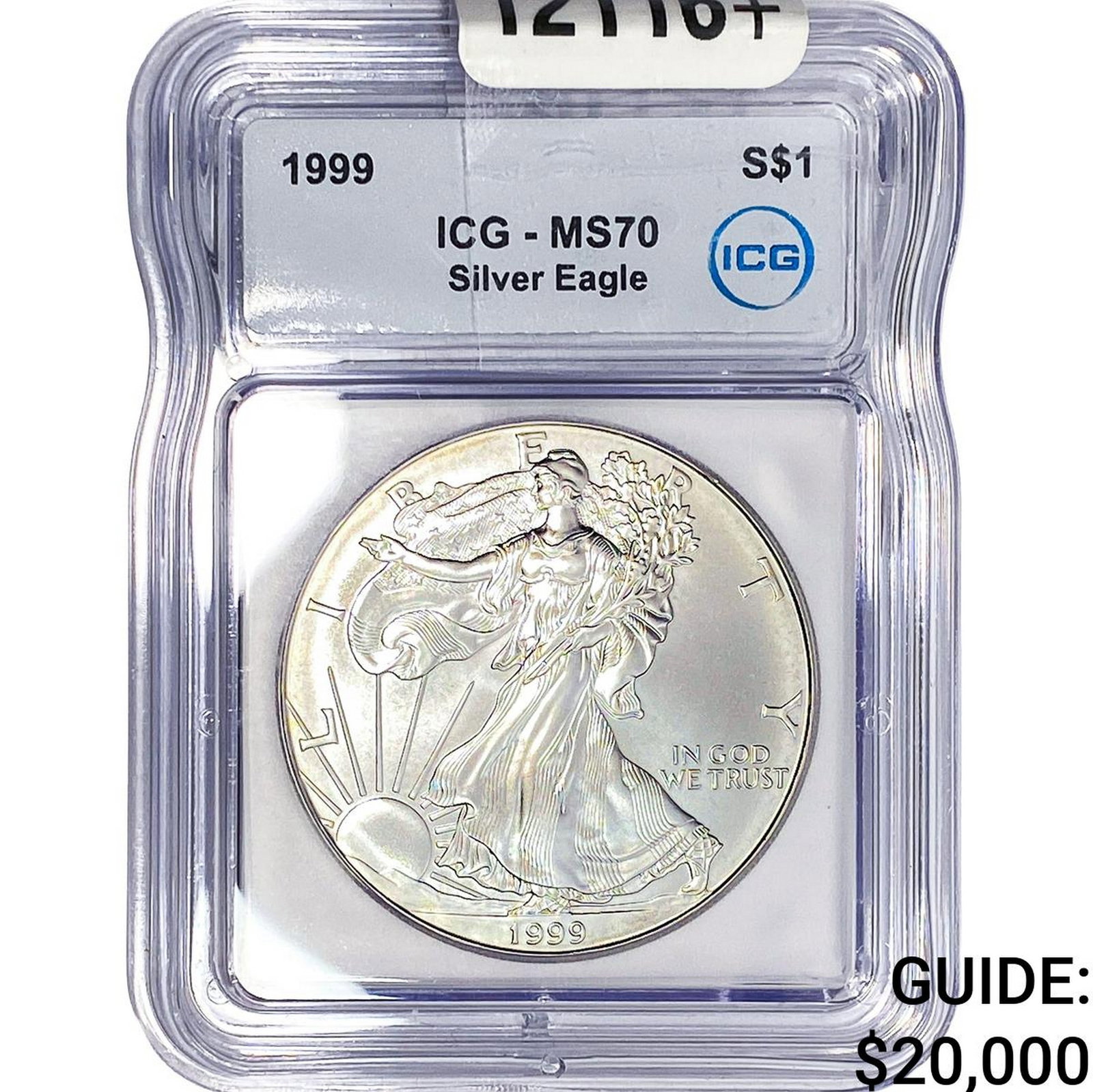 1999 Silver Eagle ICG MS70: 1999 Silver Eagle ICG MS70