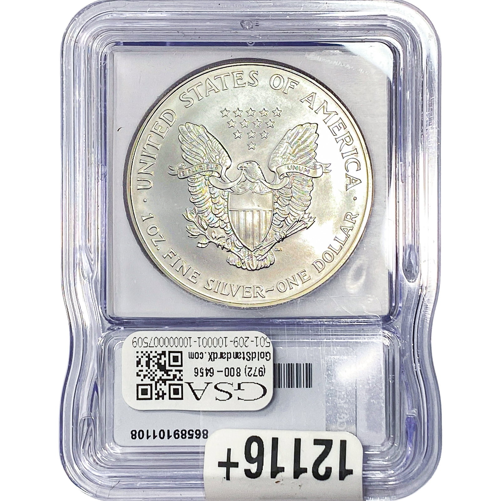 1999 Silver Eagle ICG MS70 - 2