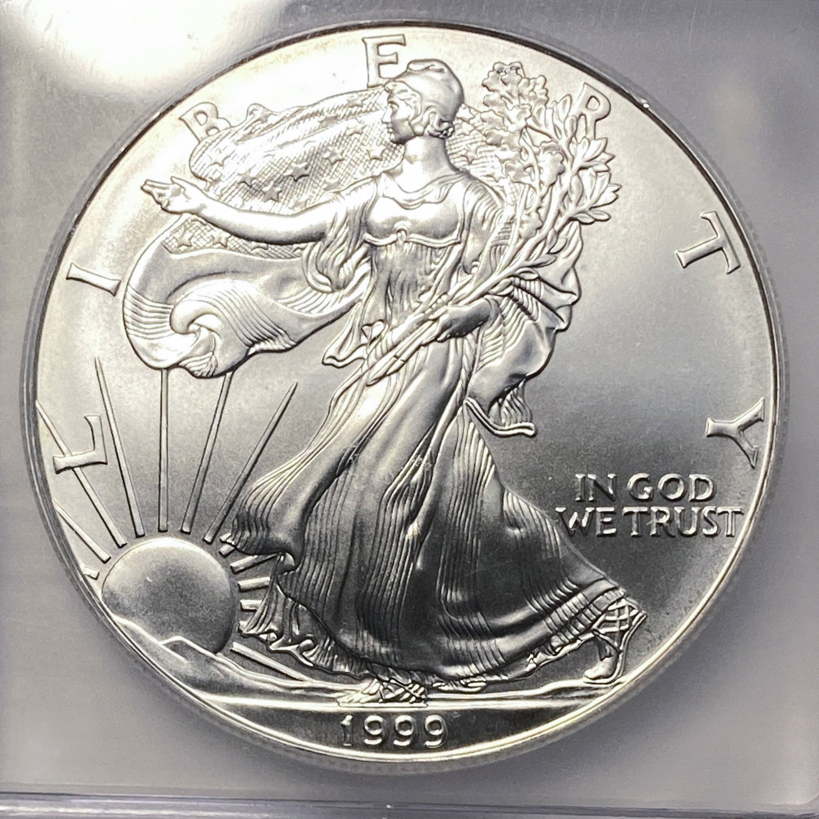 1999 Silver Eagle ICG MS70 - 3
