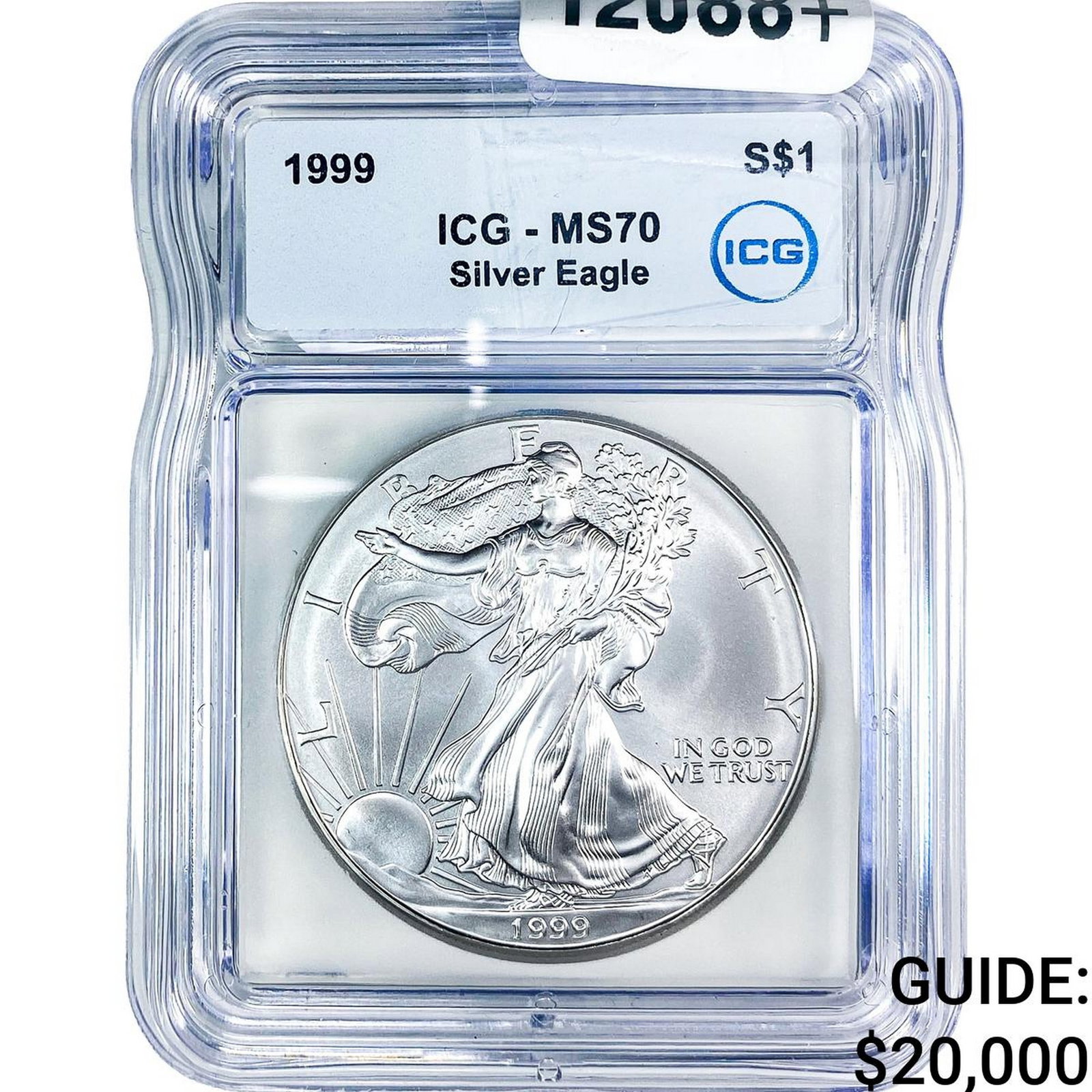 1999 Silver Eagle ICG MS70: 1999 Silver Eagle ICG MS70