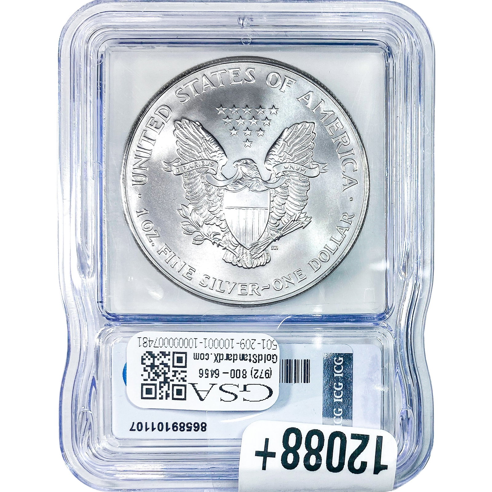 1999 Silver Eagle ICG MS70 - 2