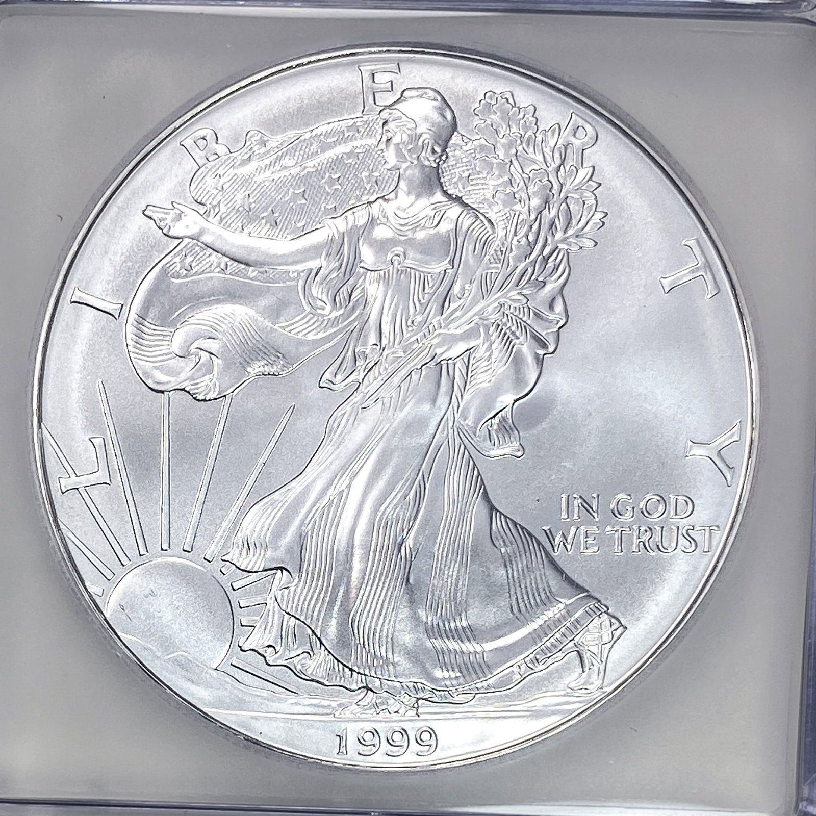 1999 Silver Eagle ICG MS70 - 3