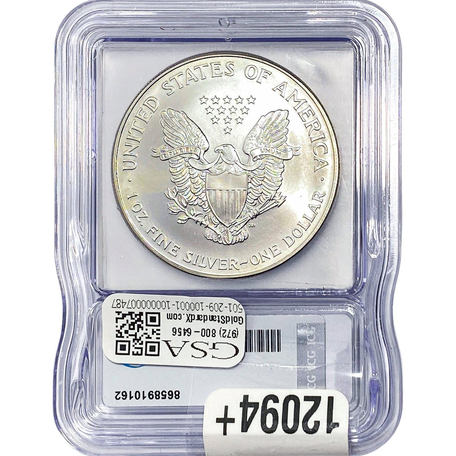 1999 Silver Eagle ICG MS70 - 2