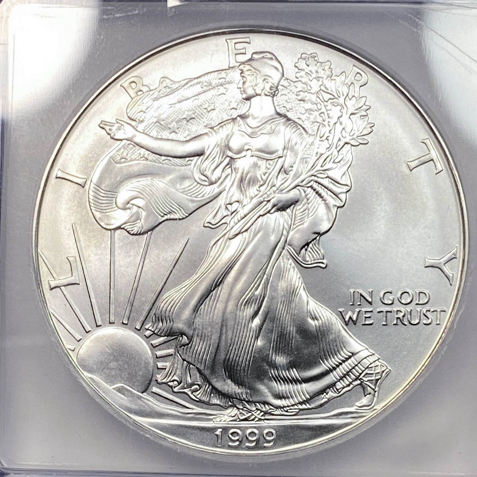 1999 Silver Eagle ICG MS70 - 3
