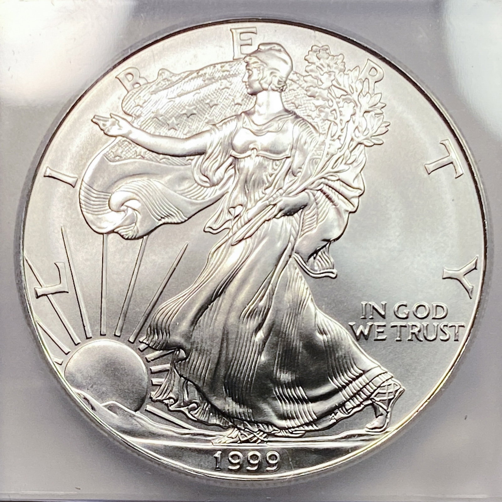 1999 Silver Eagle ICG MS70 - 3