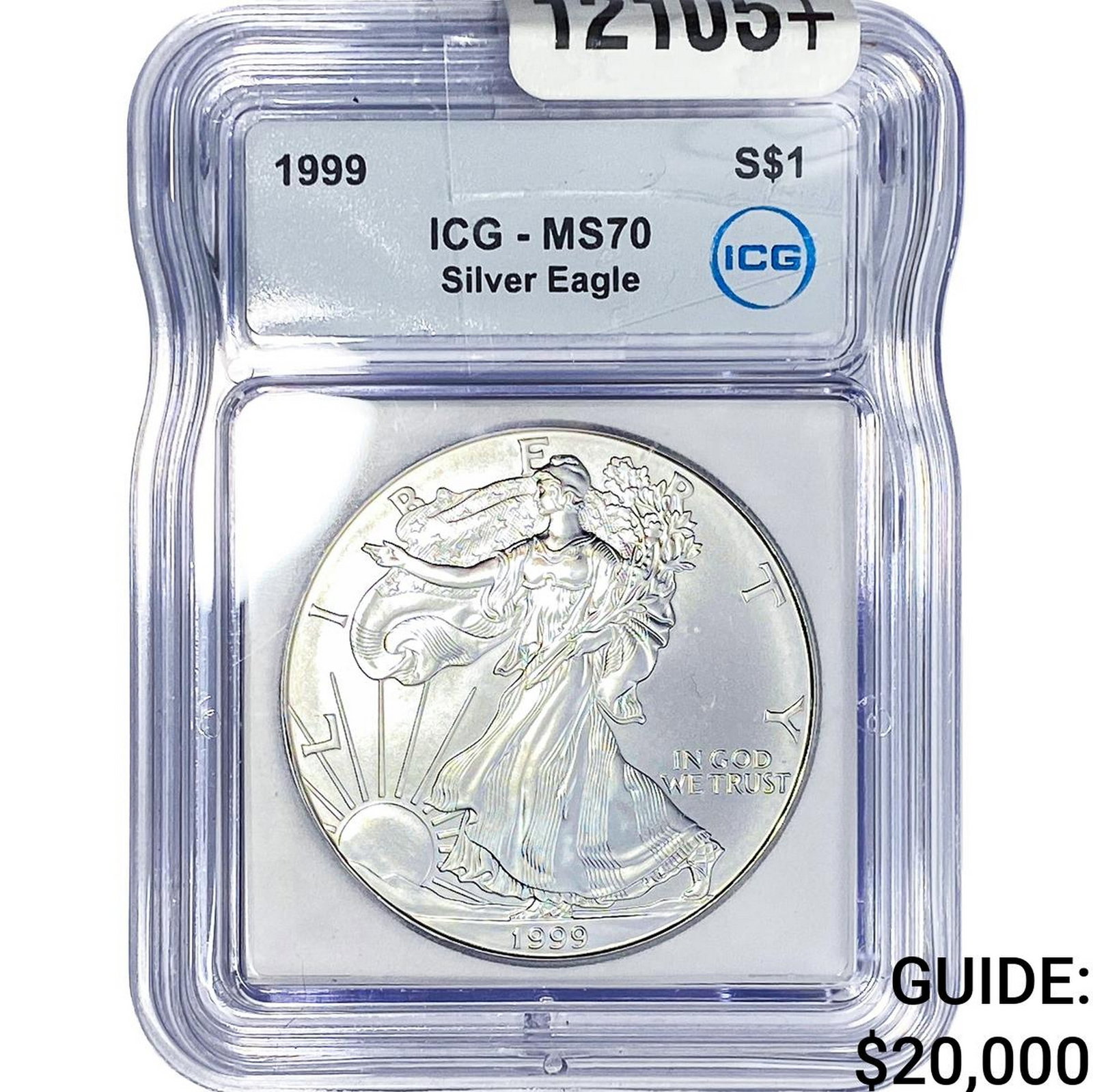 1999 Silver Eagle ICG MS70: 1999 Silver Eagle ICG MS70