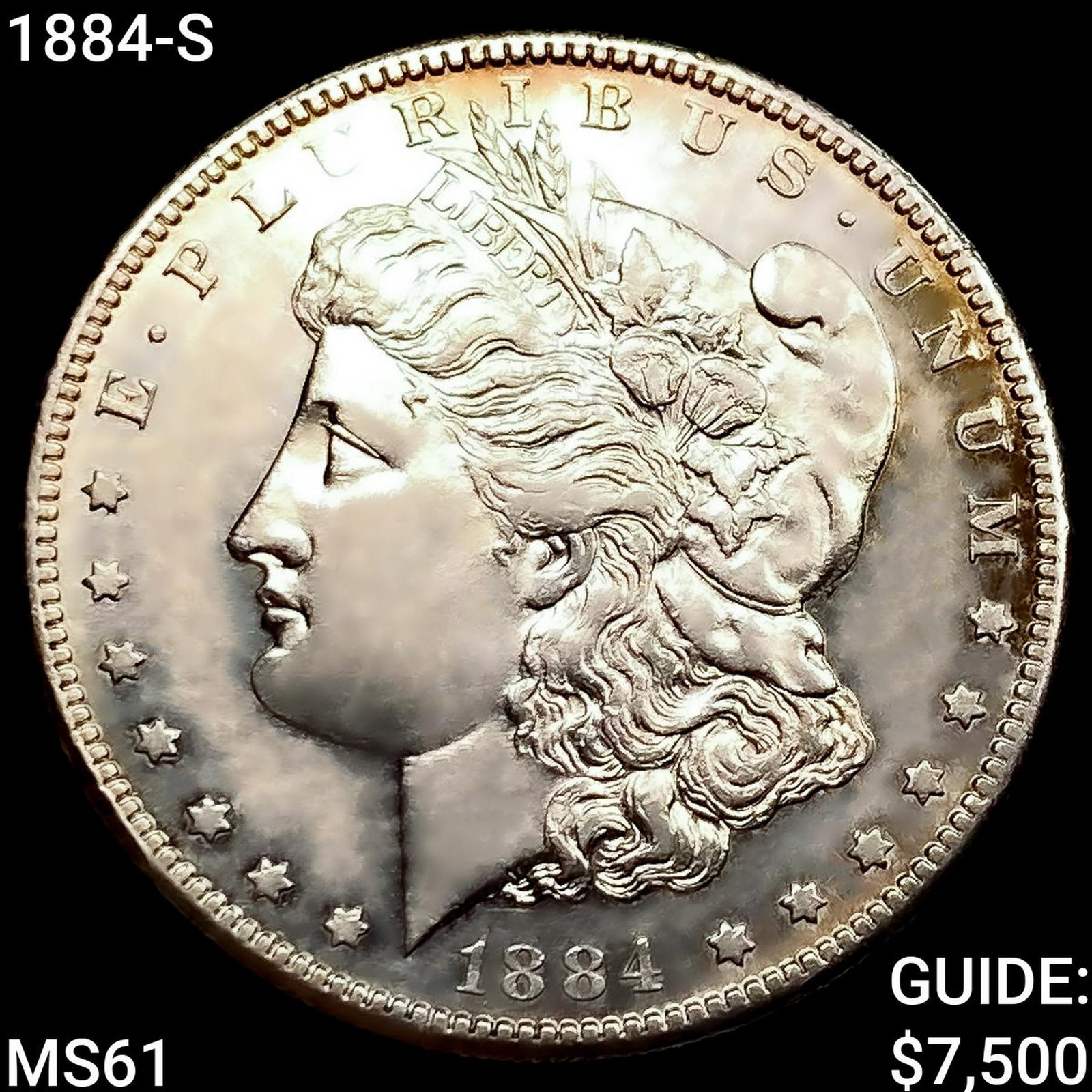 1884-S Morgan Silver Dollar UNCIRCULATED: 1884-S Morgan Silver Dollar UNCIRCULATED
