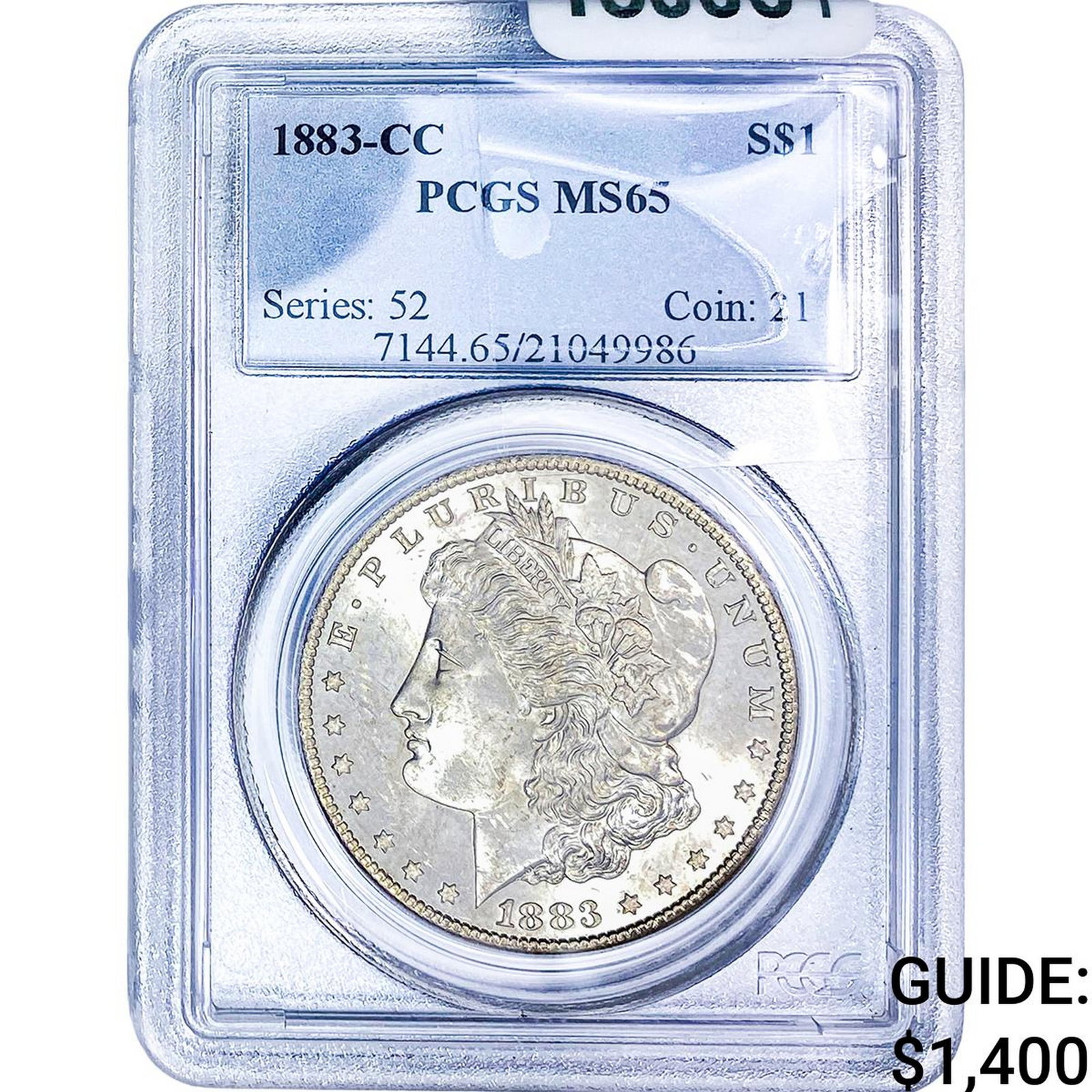 1883-CC $10 Gold Eagle PCGS MS65: 1883-CC $10 Gold Eagle PCGS MS65