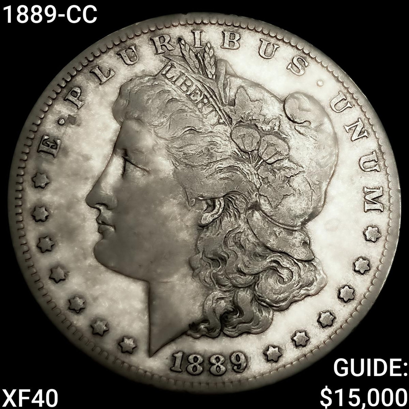 1889-CC Morgan Silver Dollar NEARLY UNCIRCULATED: 1889-CC Morgan Silver Dollar NEARLY UNCIRCULATED