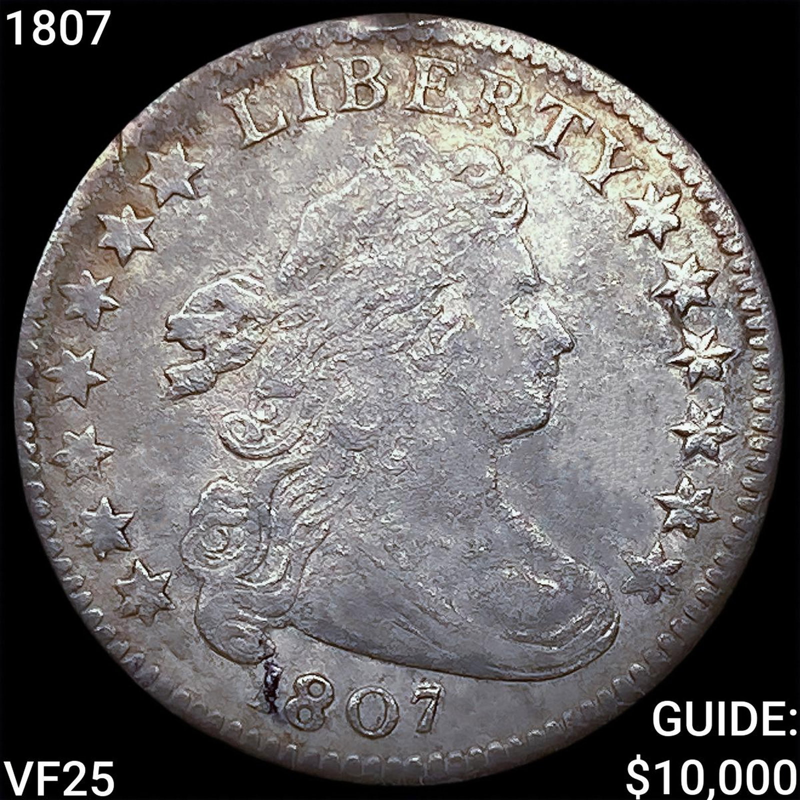 1807 Draped Bust Dime LIGHTLY CIRCULATED: 1807 Draped Bust Dime LIGHTLY CIRCULATED