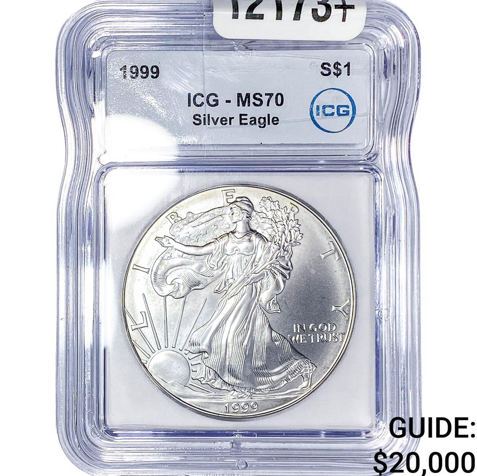 1999 Silver Eagle ICG MS70: 1999 Silver Eagle ICG MS70