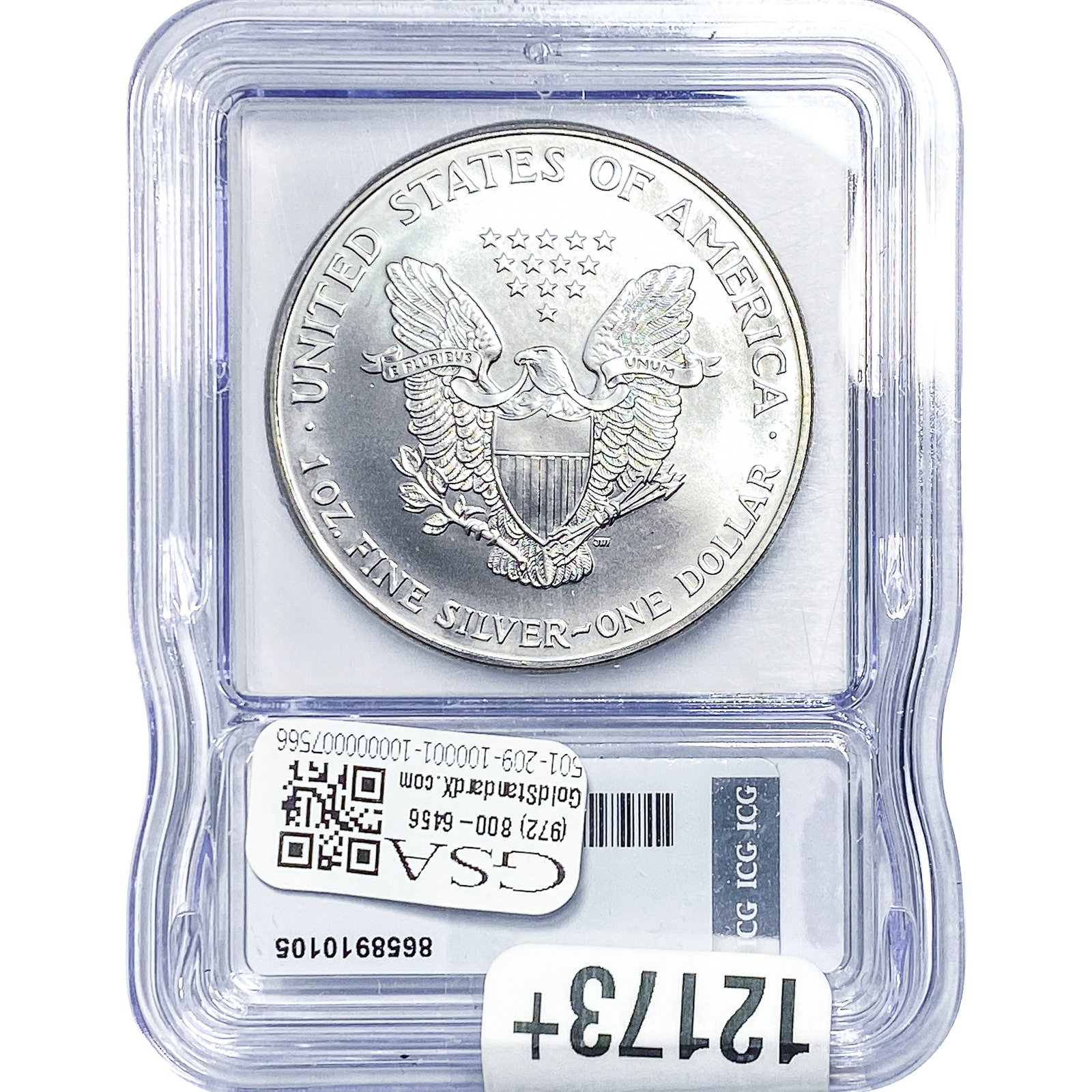 1999 Silver Eagle ICG MS70 - 2