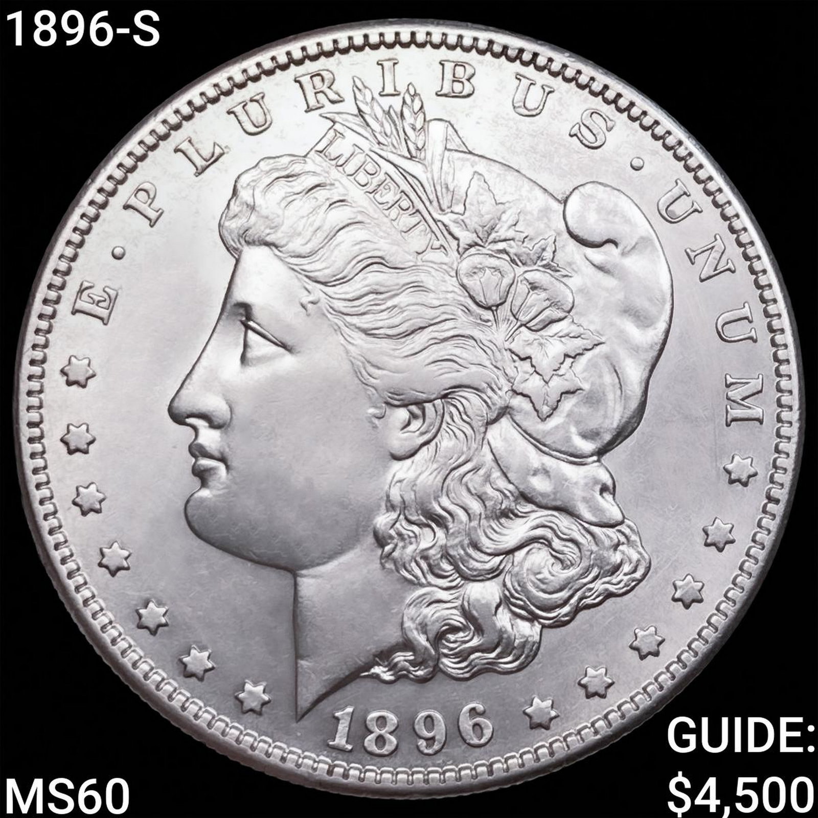 1896-S Morgan Silver Dollar UNCIRCULATED: 1896-S Morgan Silver Dollar UNCIRCULATED
