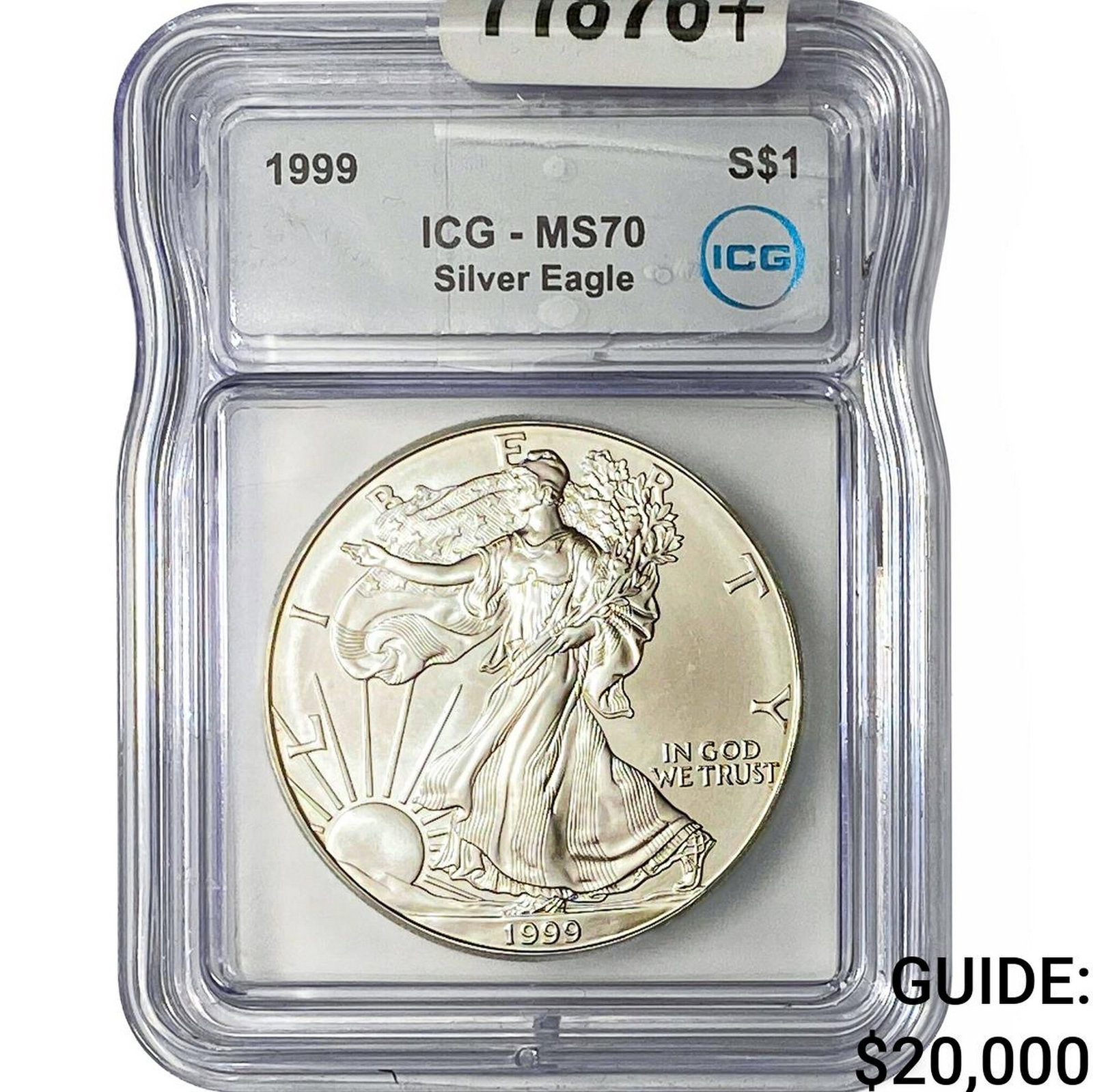 1999 Silver Eagle ICG MS70: 1999 Silver Eagle ICG MS70