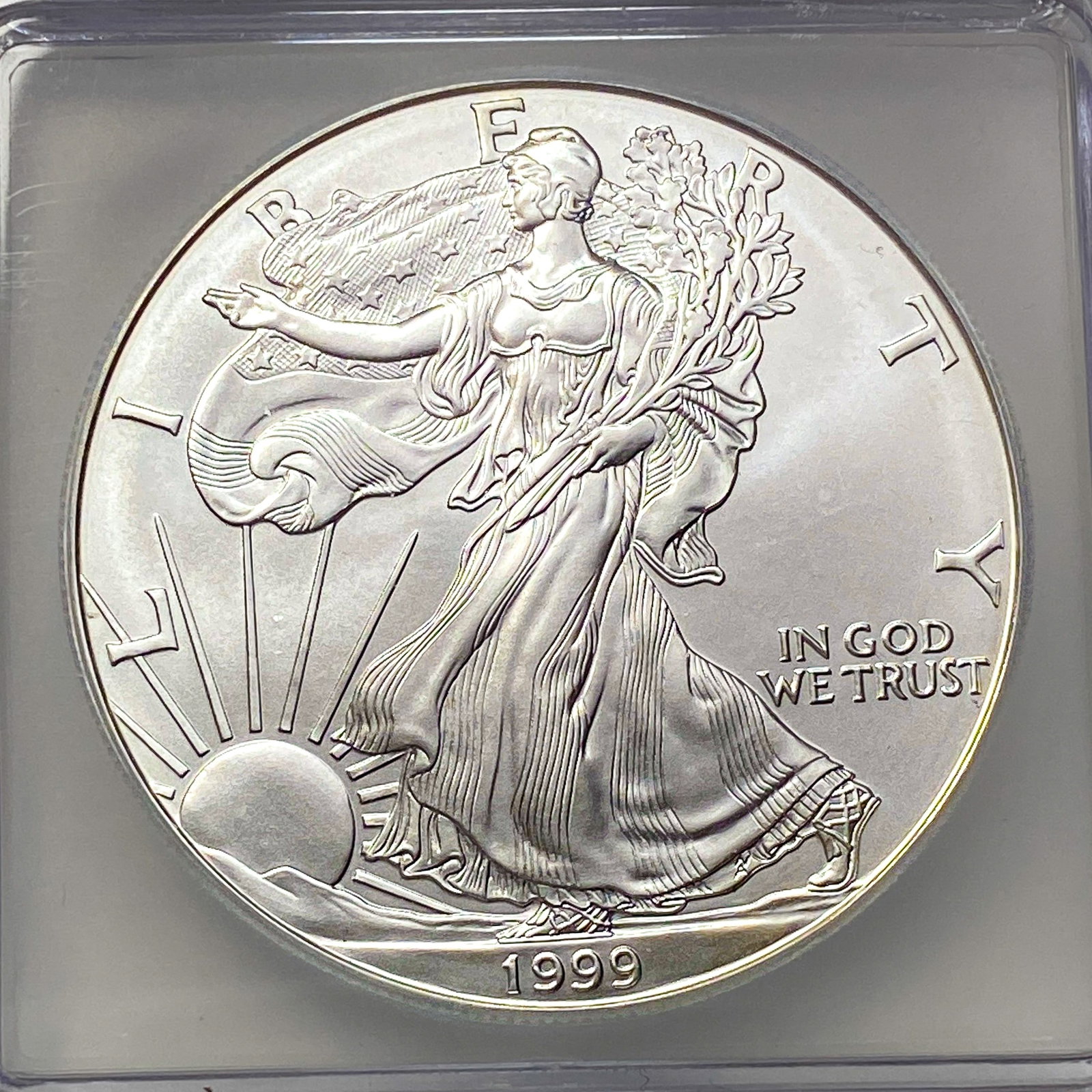 1999 Silver Eagle ICG MS70 - 3