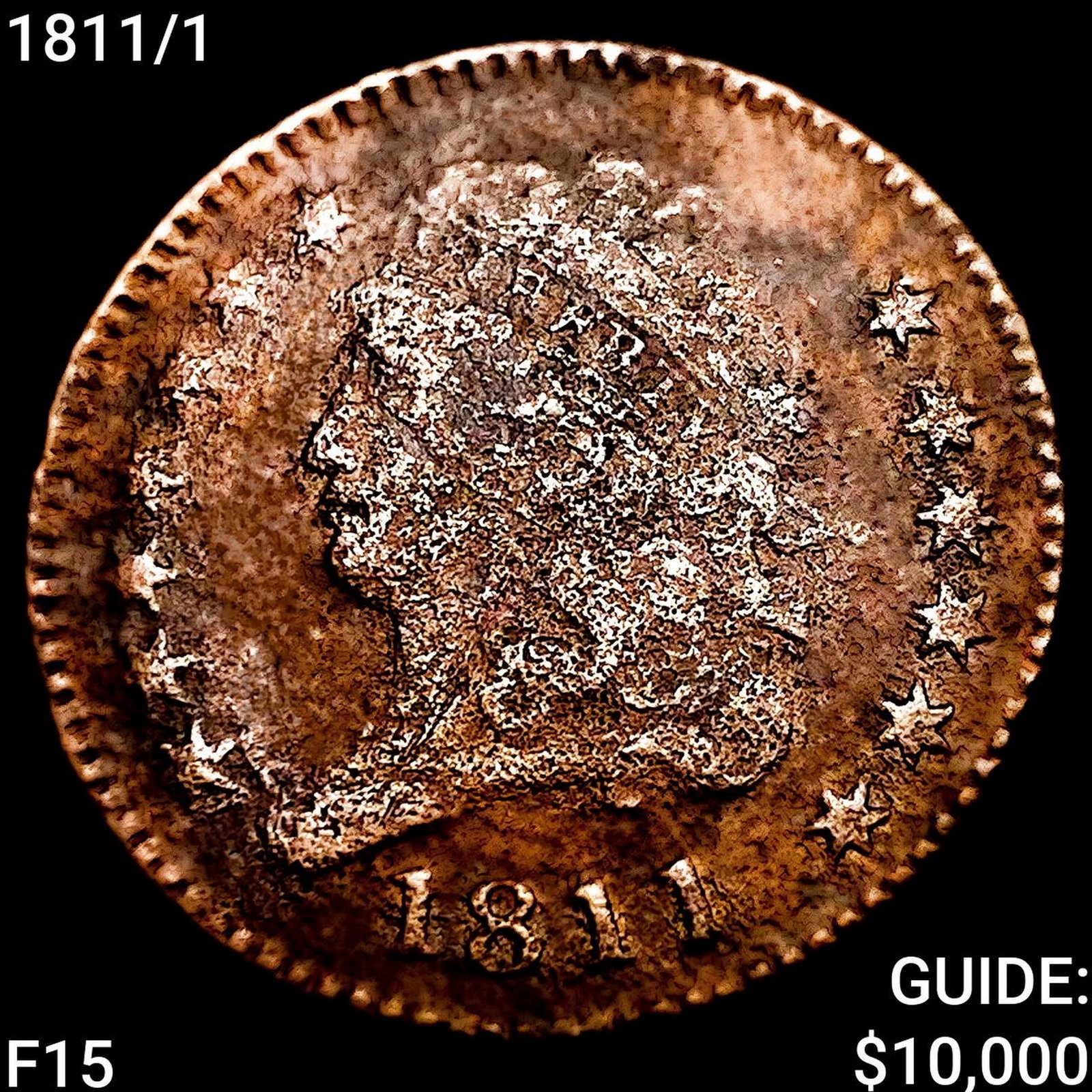 1811/1 Classic Head Half Cent NICELY CIRCULATED: 1811/1 Classic Head Half Cent NICELY CIRCULATED