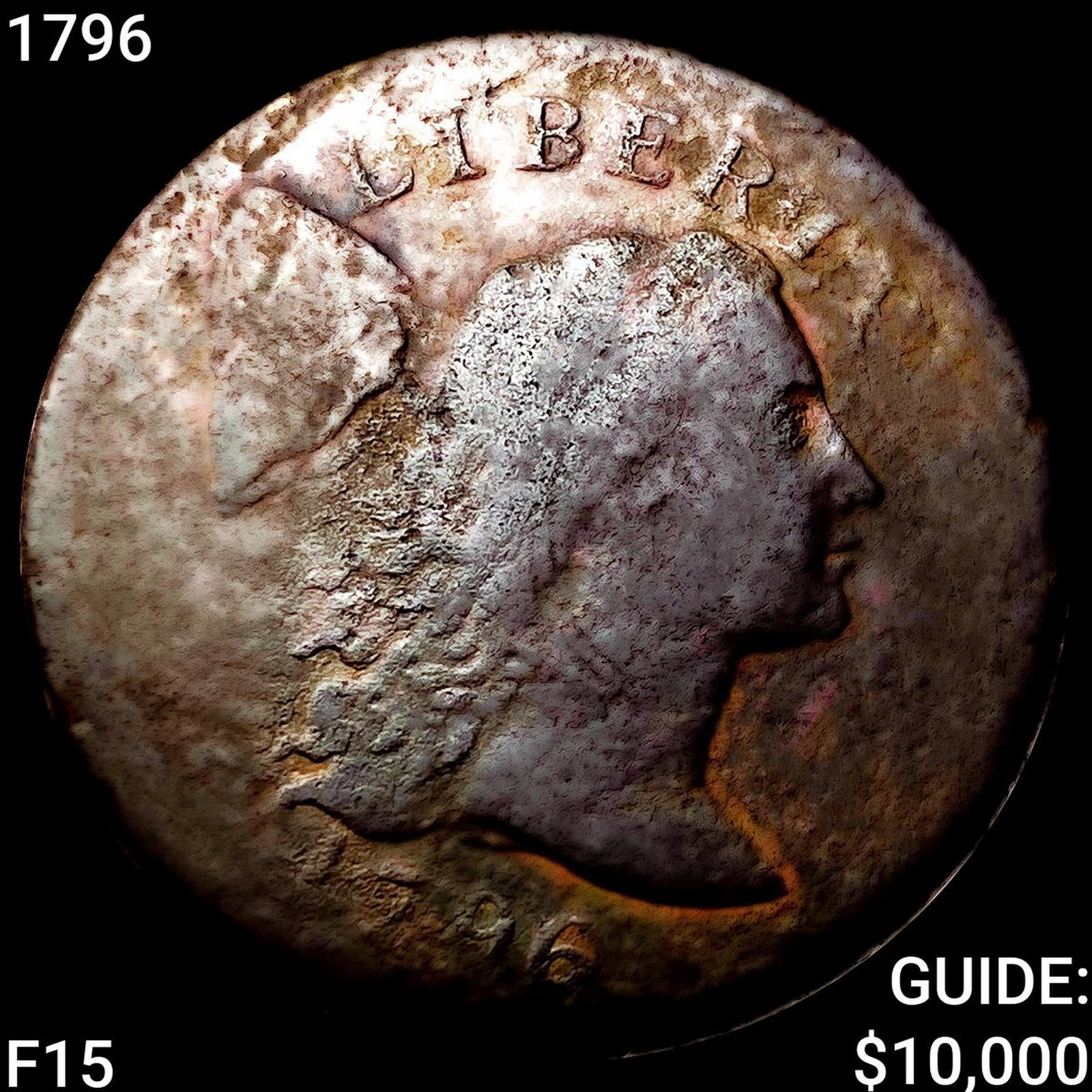 1796 Flowing Hair Large Cent NICELY CIRCULATED: 1796 Flowing Hair Large Cent NICELY CIRCULATED