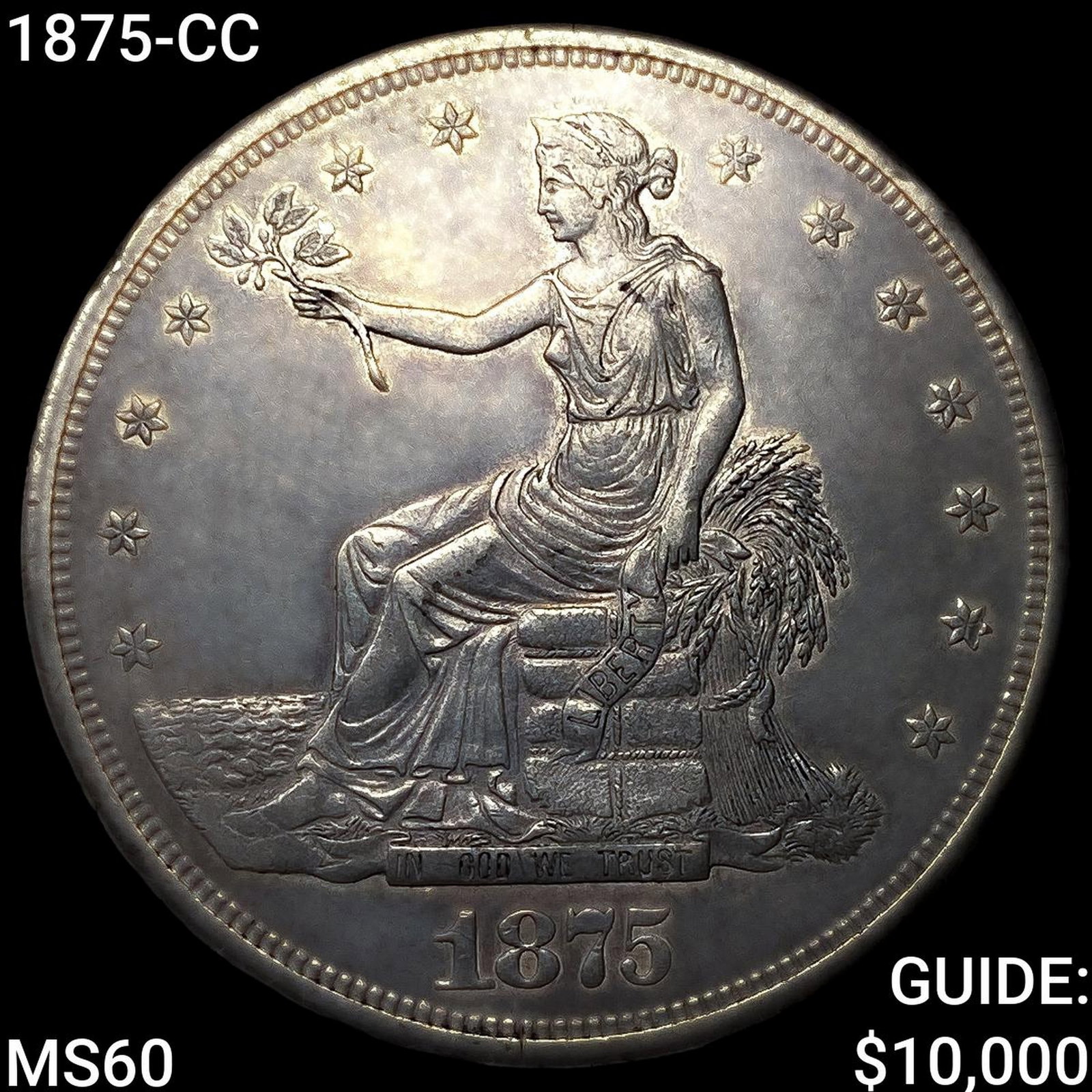 1875-CC Silver Trade Dollar UNCIRCULATED: 1875-CC Silver Trade Dollar UNCIRCULATED