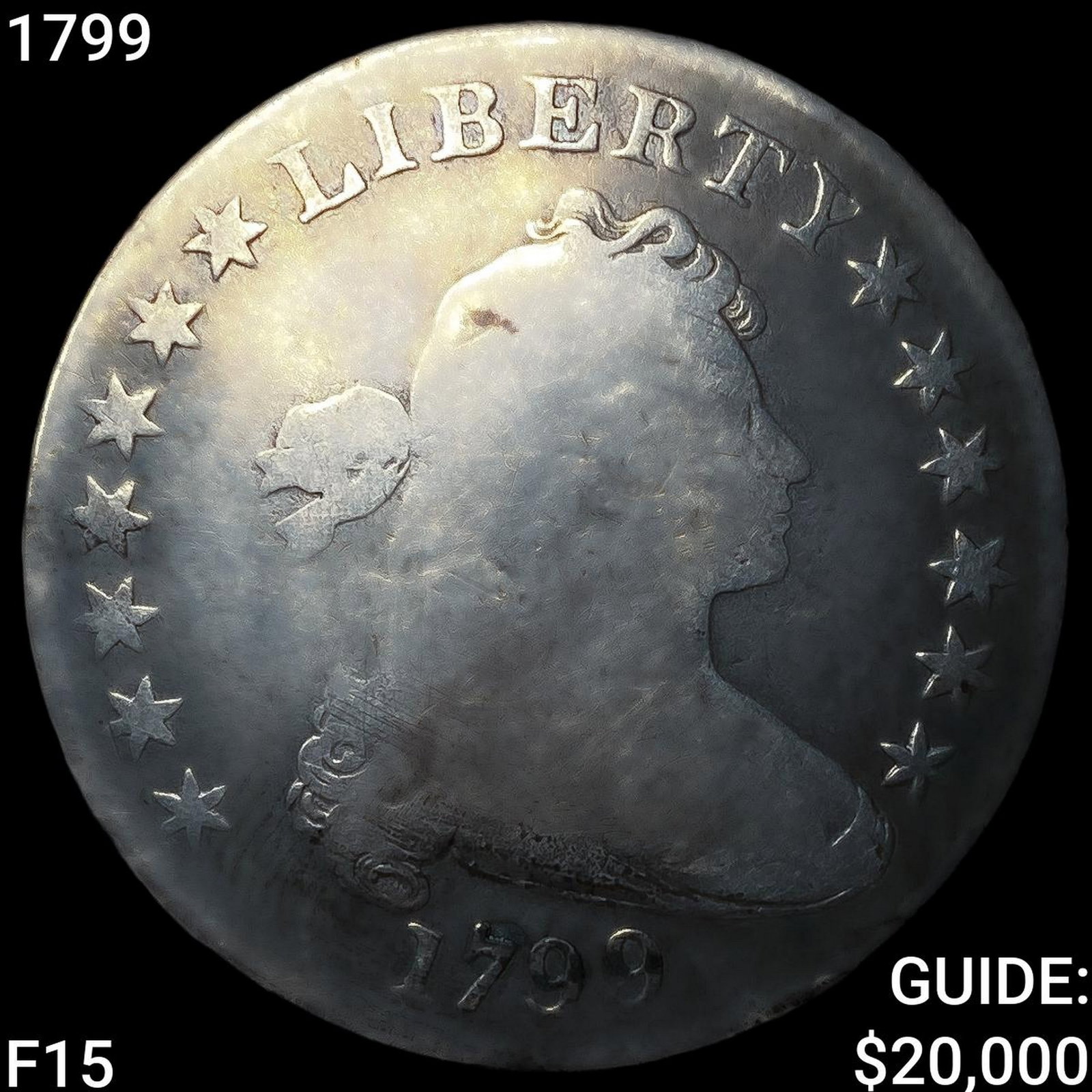 1799 Draped Bust Dollar NICELY CIRCULATED: 1799 Draped Bust Dollar NICELY CIRCULATED