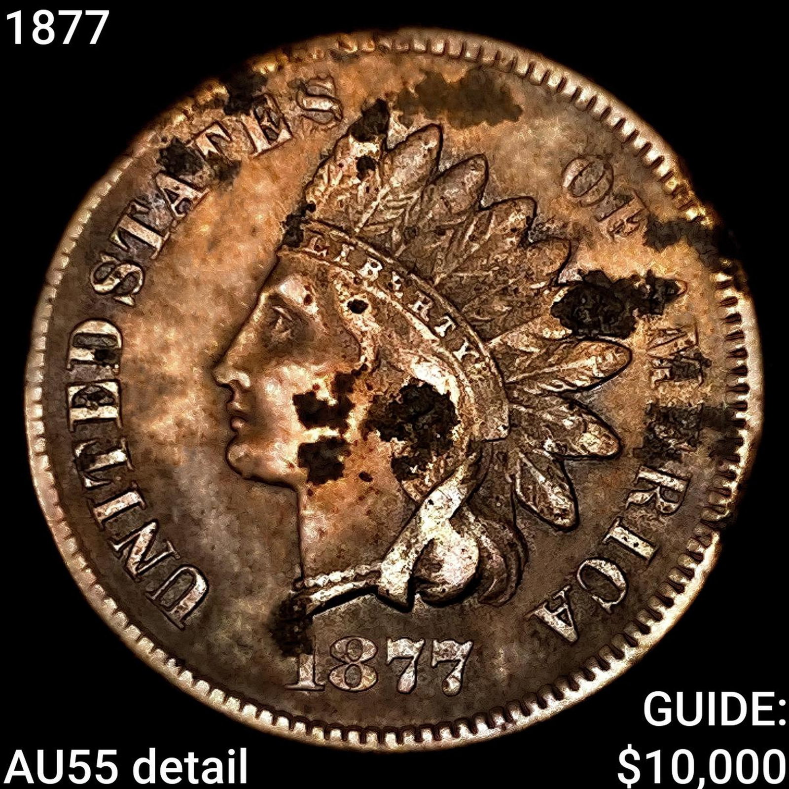 1877 Indian Head Cent HIGH GRADE: 1877 Indian Head Cent HIGH GRADE