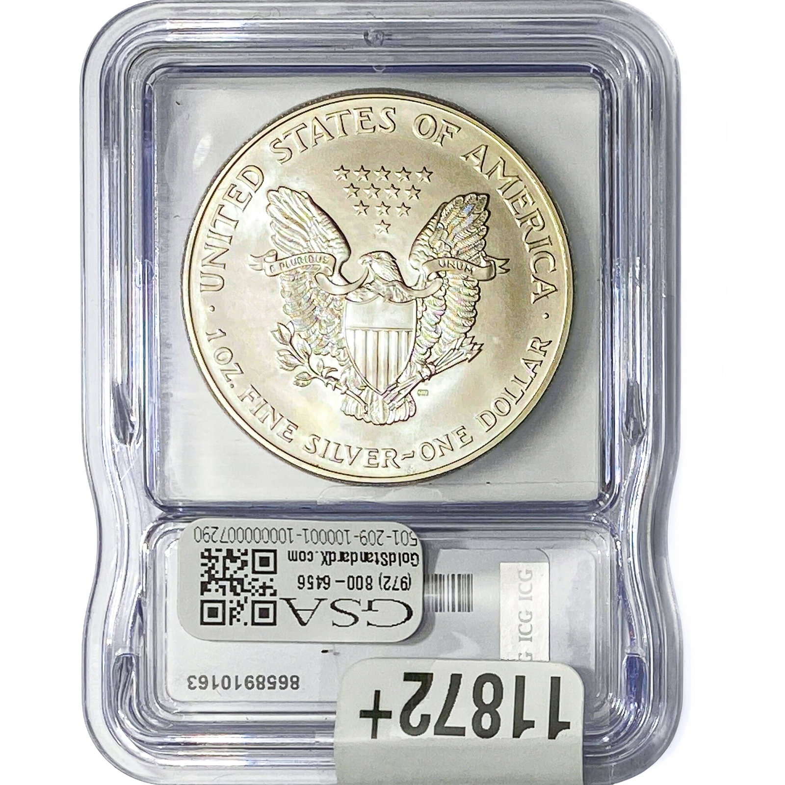 1999 Silver Eagle ICG MS70 - 2