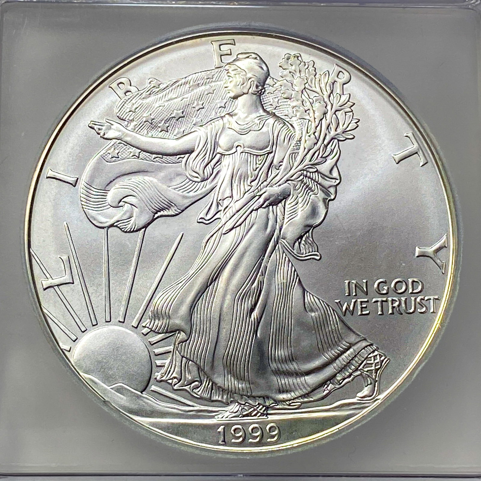 1999 Silver Eagle ICG MS70 - 3