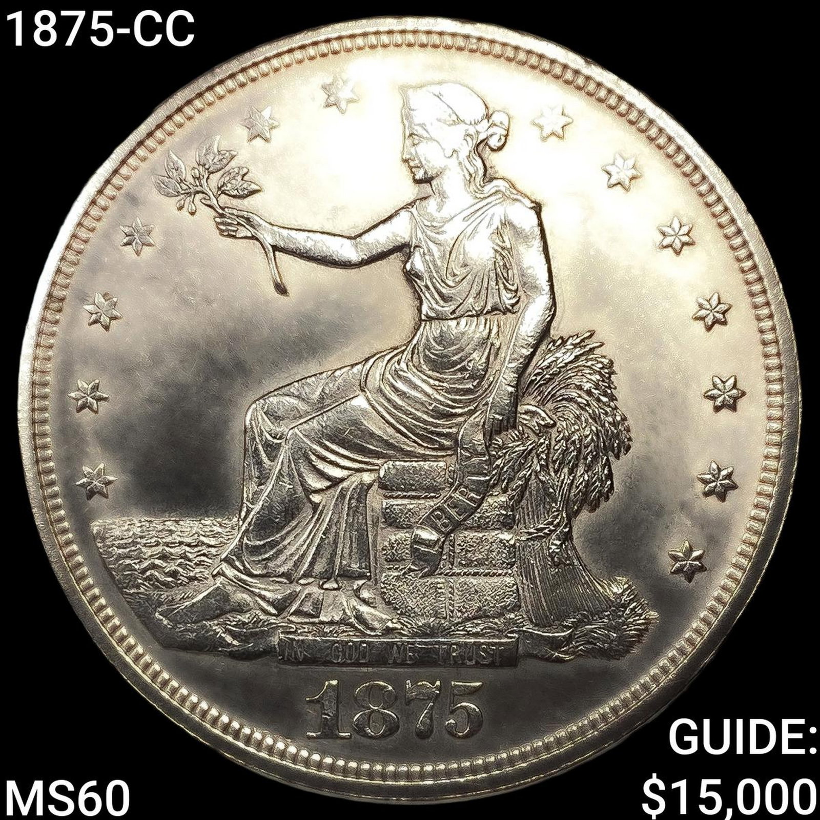 1875-CC Silver Trade Dollar UNCIRCULATED: 1875-CC Silver Trade Dollar UNCIRCULATED