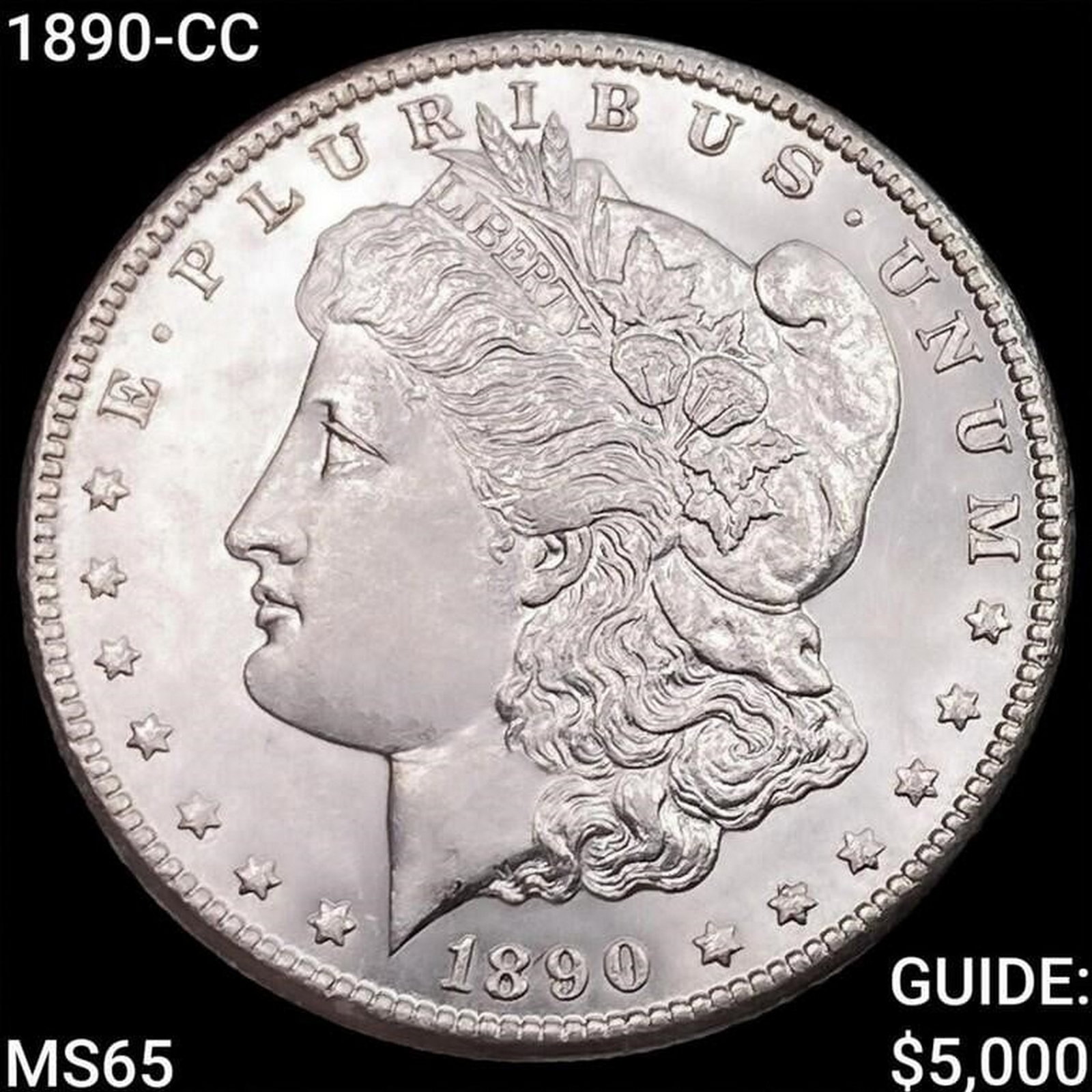 1890-CC Morgan Silver Dollar GEM BU: 1890-CC Morgan Silver Dollar GEM BU