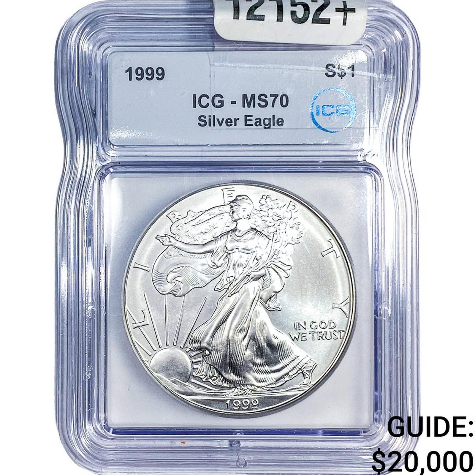1999 Silver Eagle ICG MS70: 1999 Silver Eagle ICG MS70