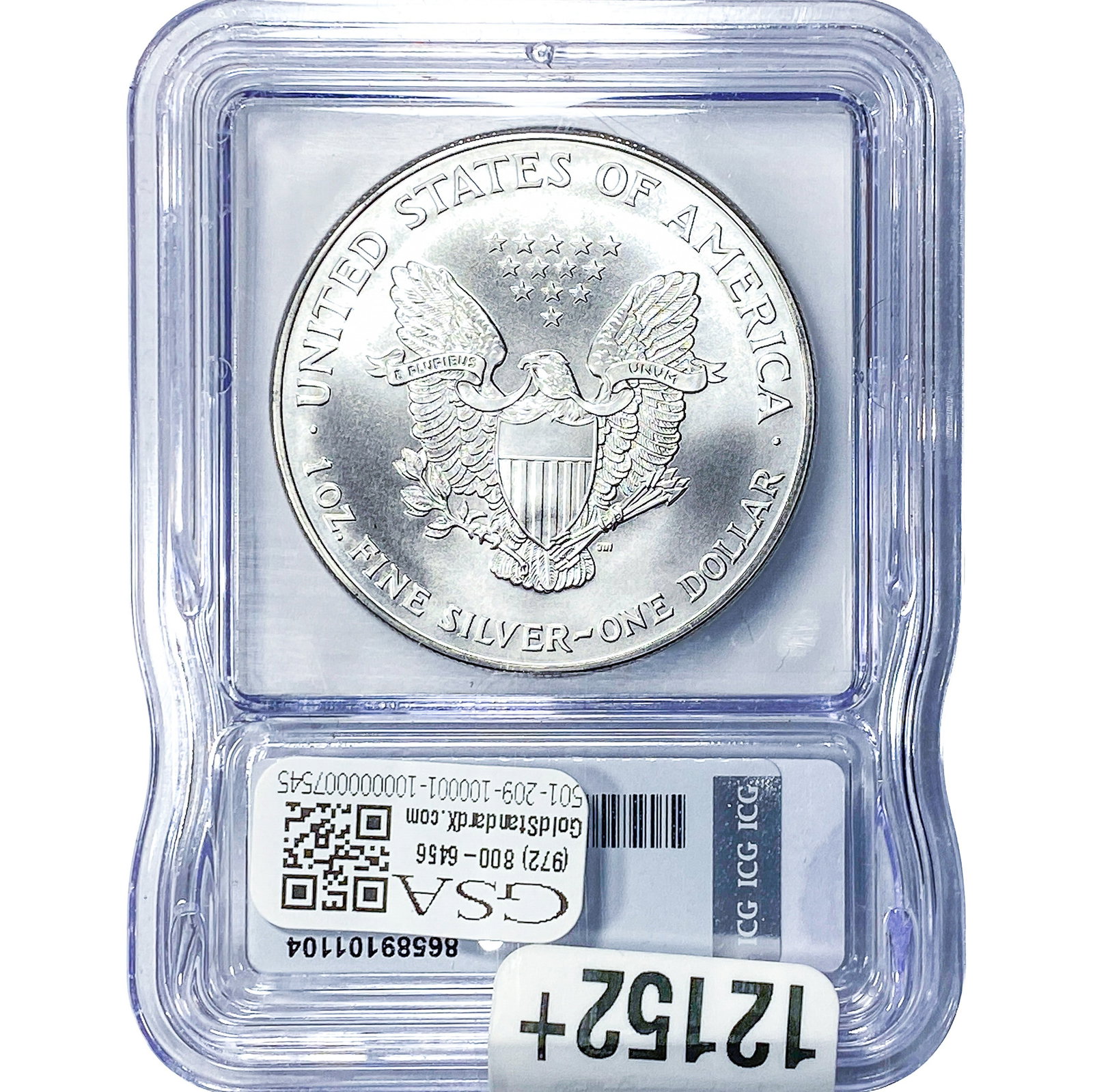 1999 Silver Eagle ICG MS70 - 2