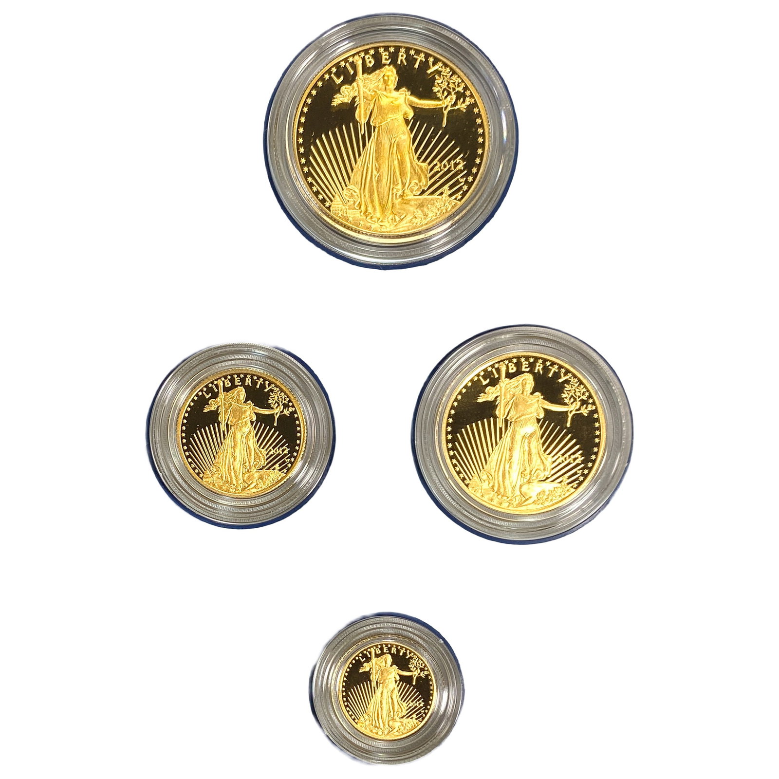2012 American Eagle Gold PR 4 Coin Set 1/10-1 oz: 2012 American Eagle Gold PR 4 Coin Set 1/10-1 oz