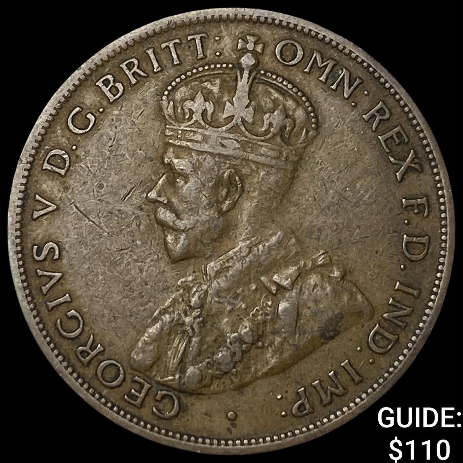 1924 Austrailia Bronze 1 Penny (1 of 2)