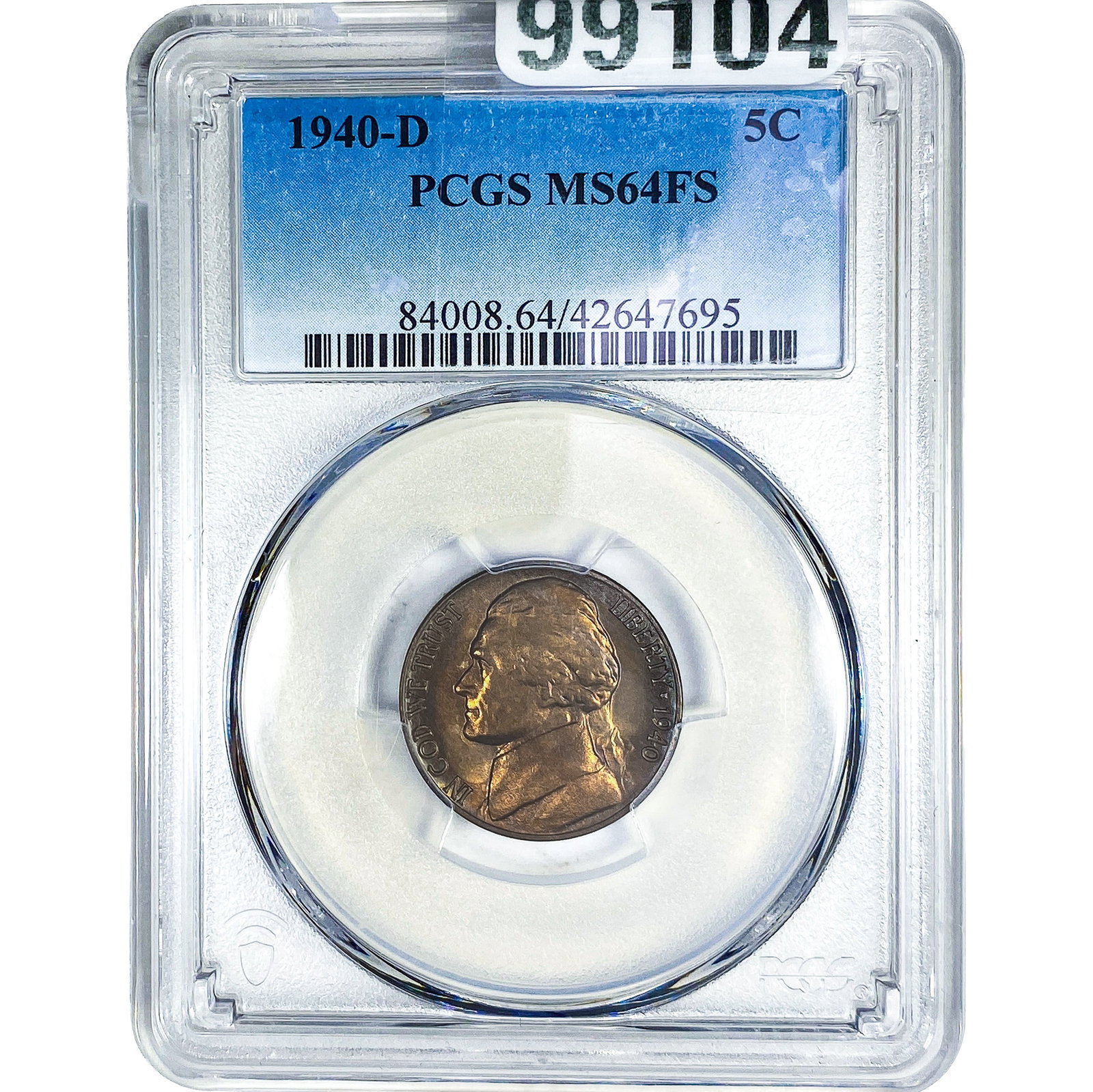 1940-D Jefferson Nickel PCGS MS64 FS (1 of 2)