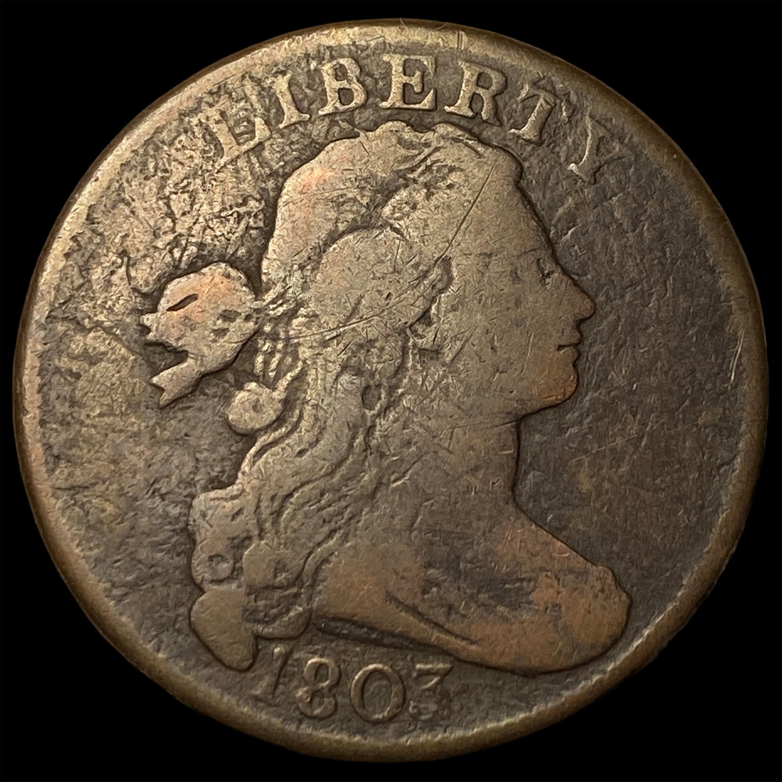 1803 Draped Bust Large Cent LIGHTLY CIRCULATED: 1803 Draped Bust Large Cent LIGHTLY CIRCULATED