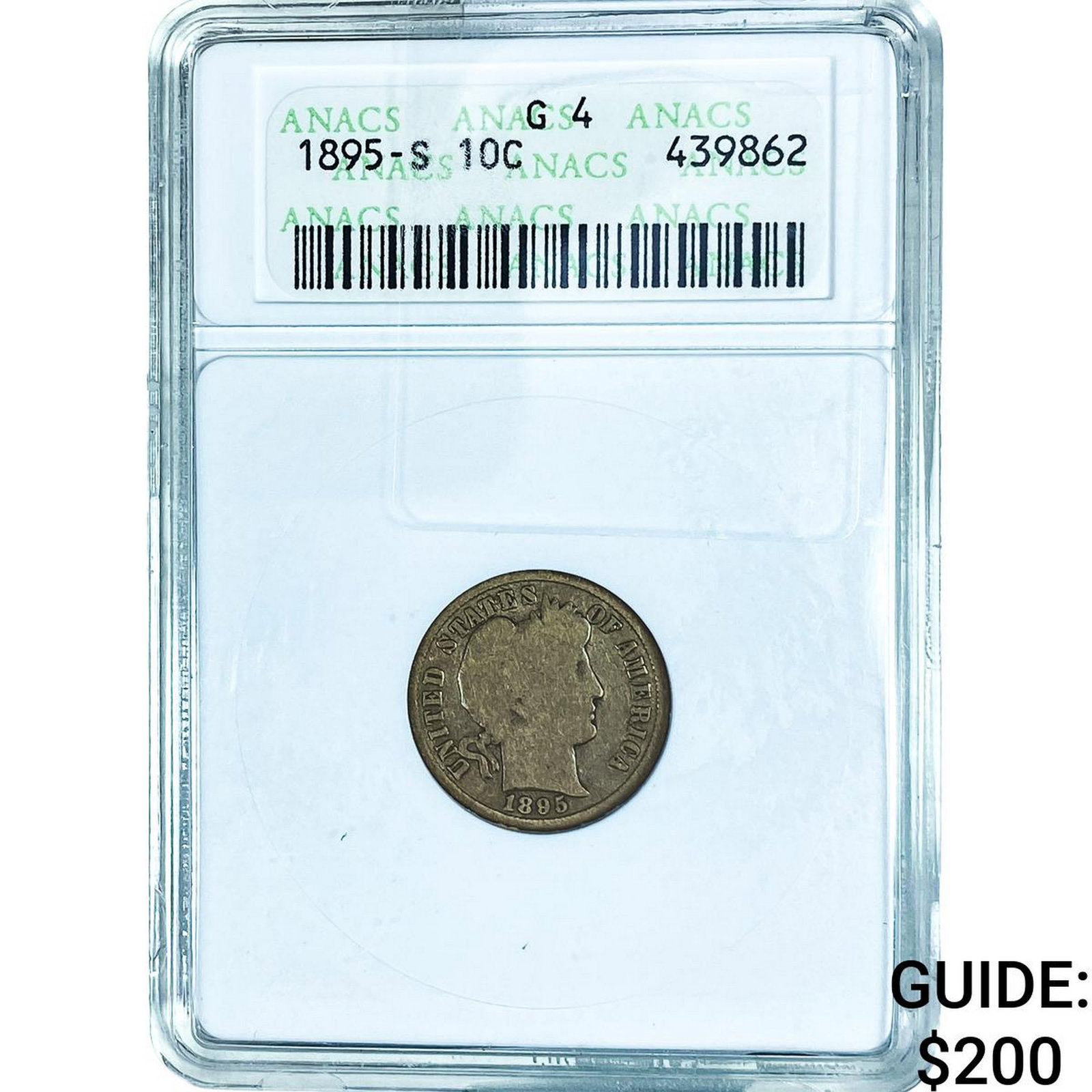 1895-S Barber Dime ANACS G4 (1 of 2)