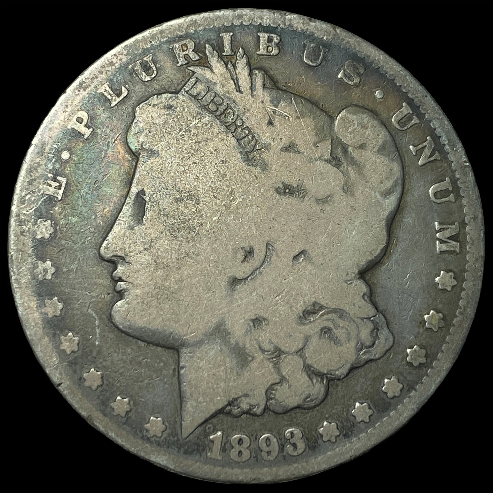 1893-CC Silver Morgan Dollar NICELY CIRCULATED: 1893-CC Silver Morgan Dollar NICELY CIRCULATED