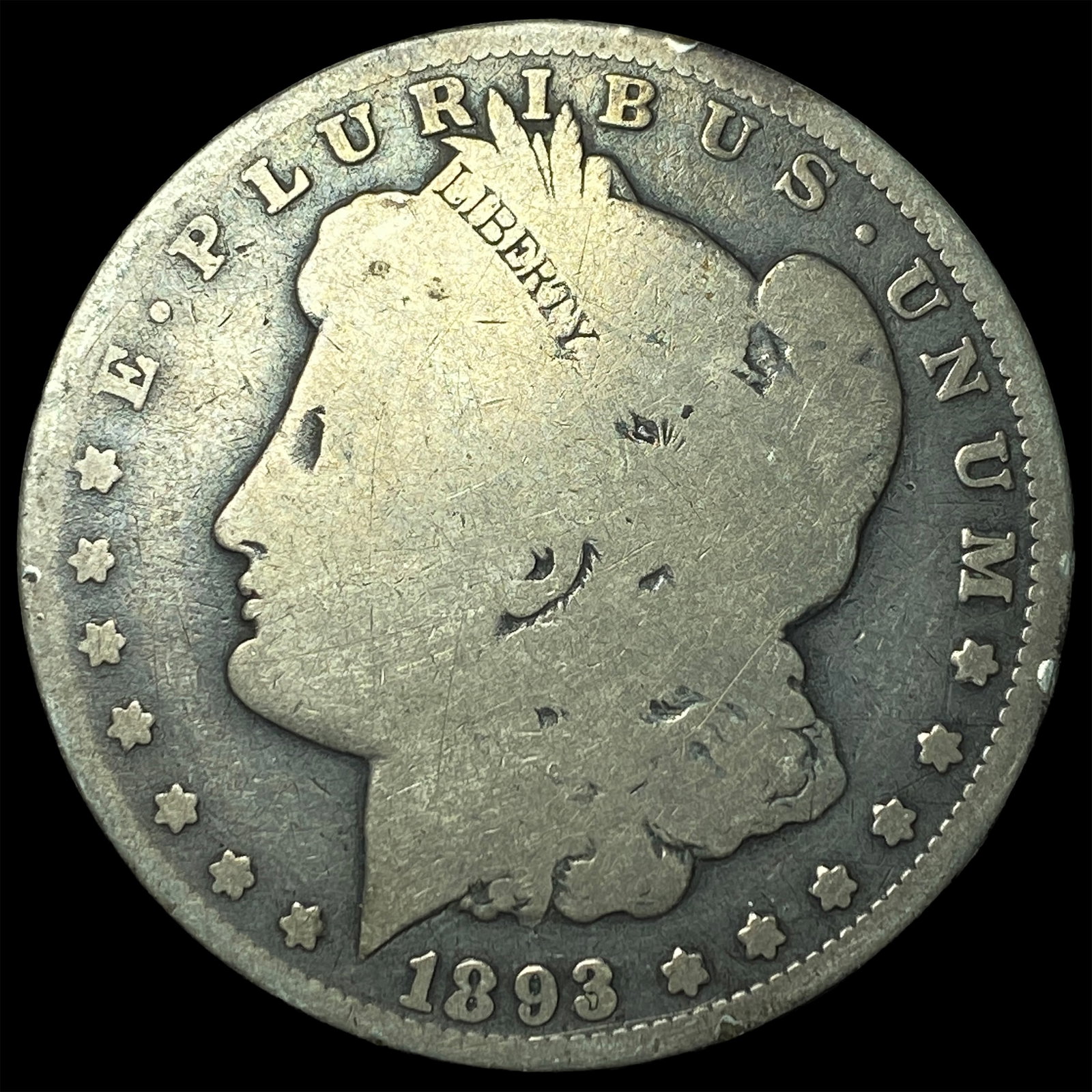 1893-O Silver Morgan Dollar NICELY CIRCULATED: 1893-O Silver Morgan Dollar NICELY CIRCULATED