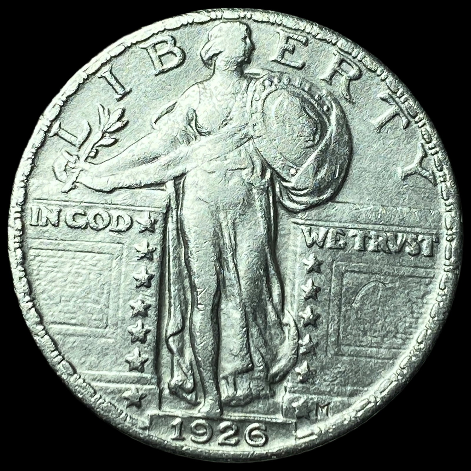 1926 Standing Liberty Silver Quarter CLOSELY UNCIRCULATED: 1926 Standing Liberty Silver Quarter CLOSELY UNCIRCULATED
