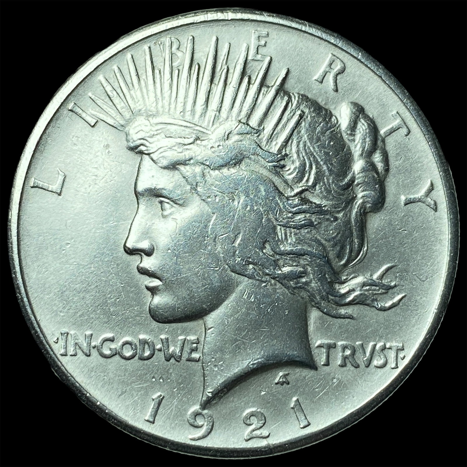 1921 Silver Peace Dollar CHOICE AU: 1921 Silver Peace Dollar CHOICE AU