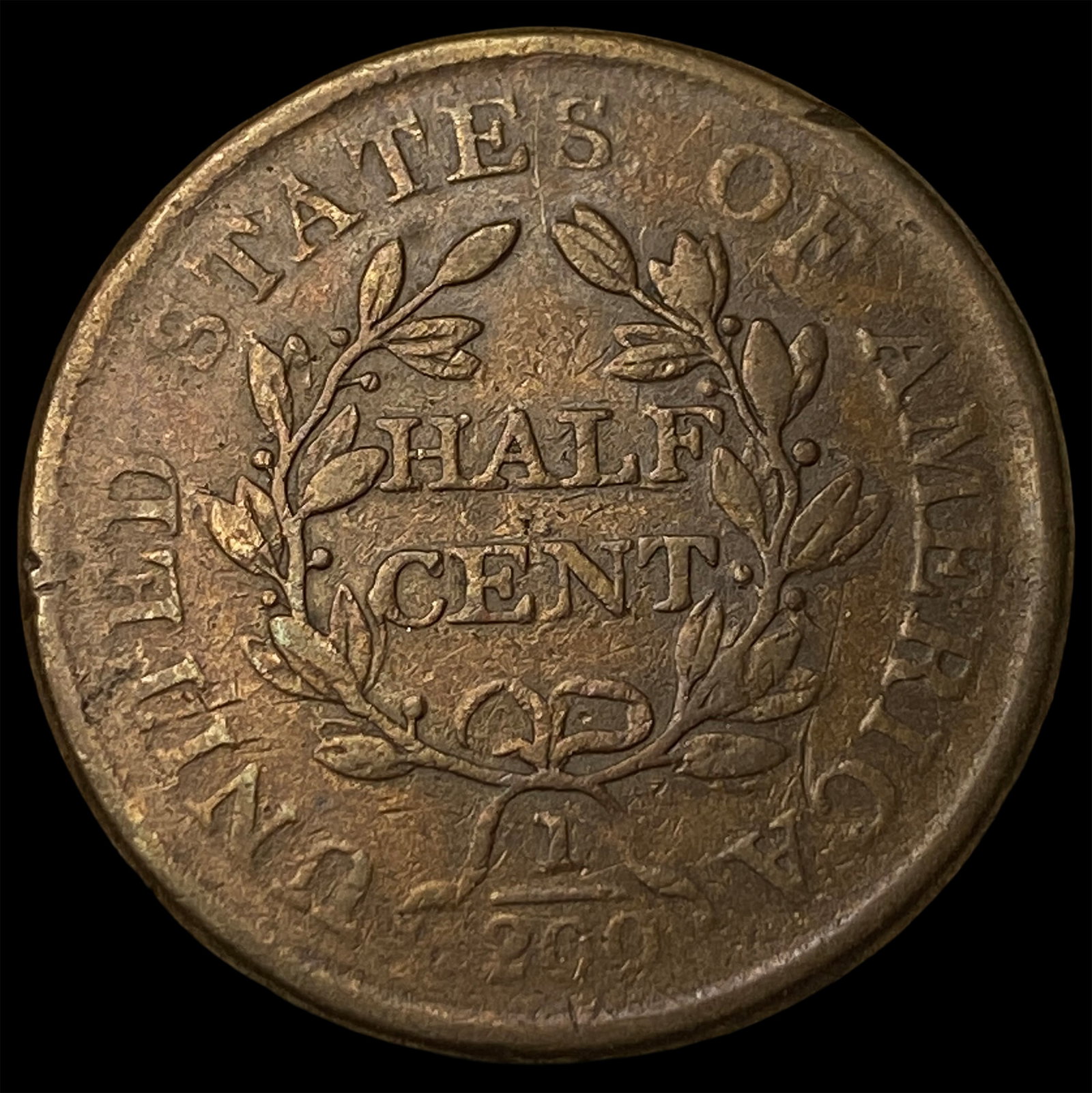 1806 Draped Bust Half Cent NEARLY UNCIRCULATED - 2