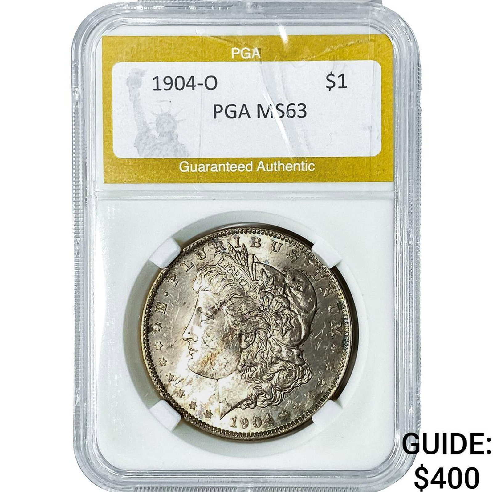 1904-O Morgan Silver Dollar PGA MS63: 1904-O Morgan Silver Dollar PGA MS63