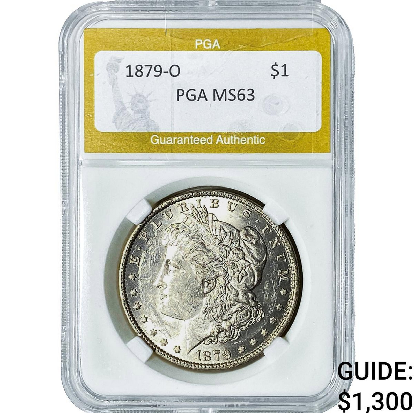 1879-O Morgan Silver Dollar PGA MS63: 1879-O Morgan Silver Dollar PGA MS63