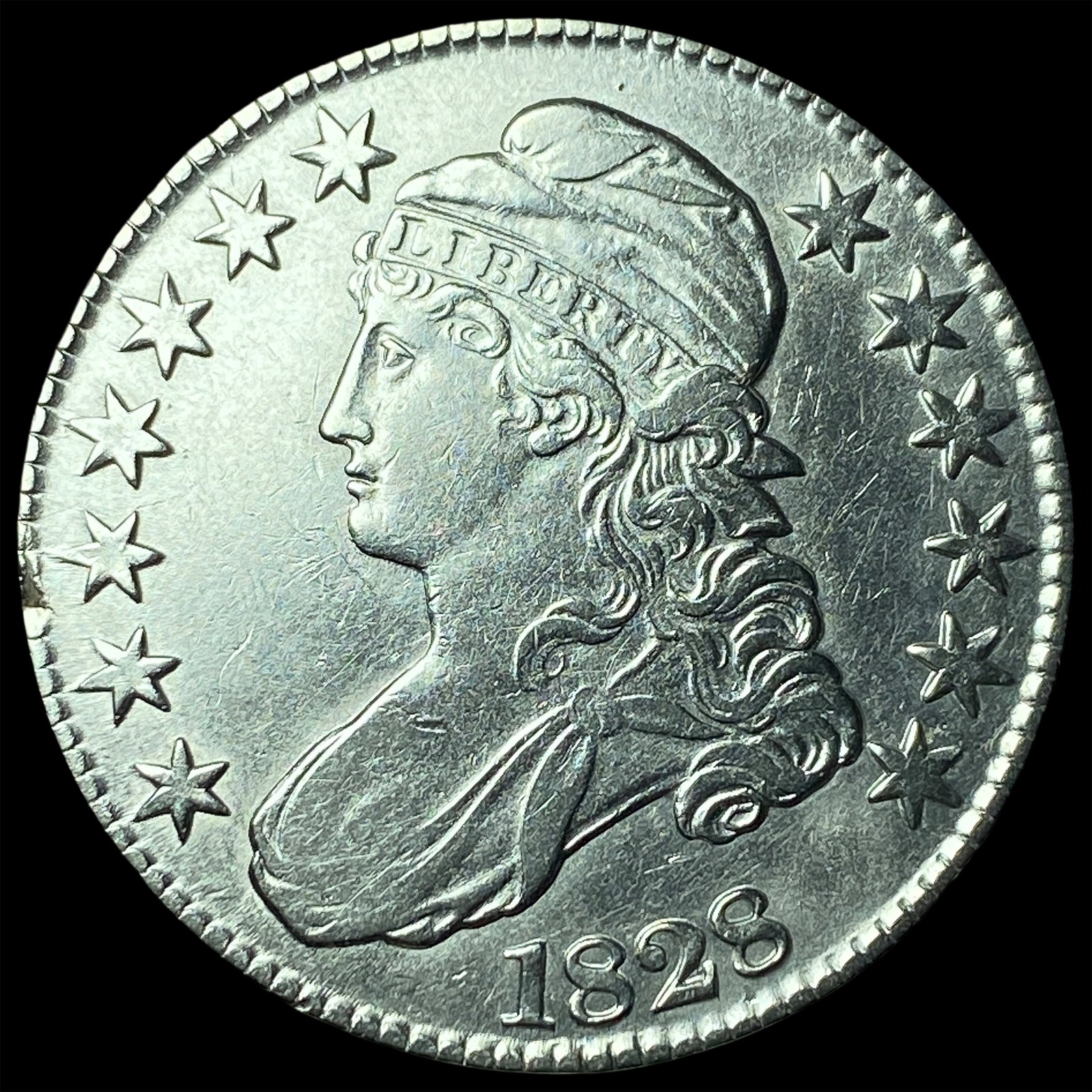 1828 Capped Bust Half Dollar UNCIRCULATED (1 of 2)