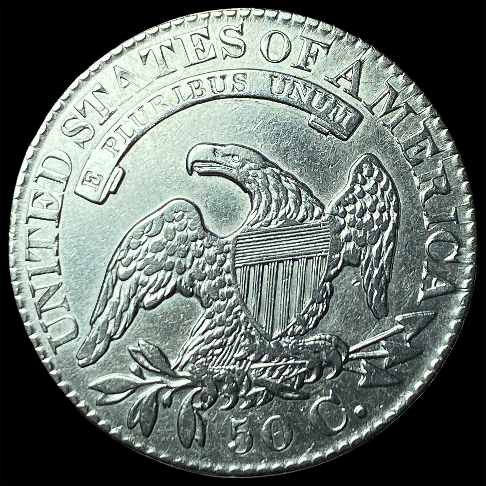 1828 Capped Bust Half Dollar UNCIRCULATED - 2